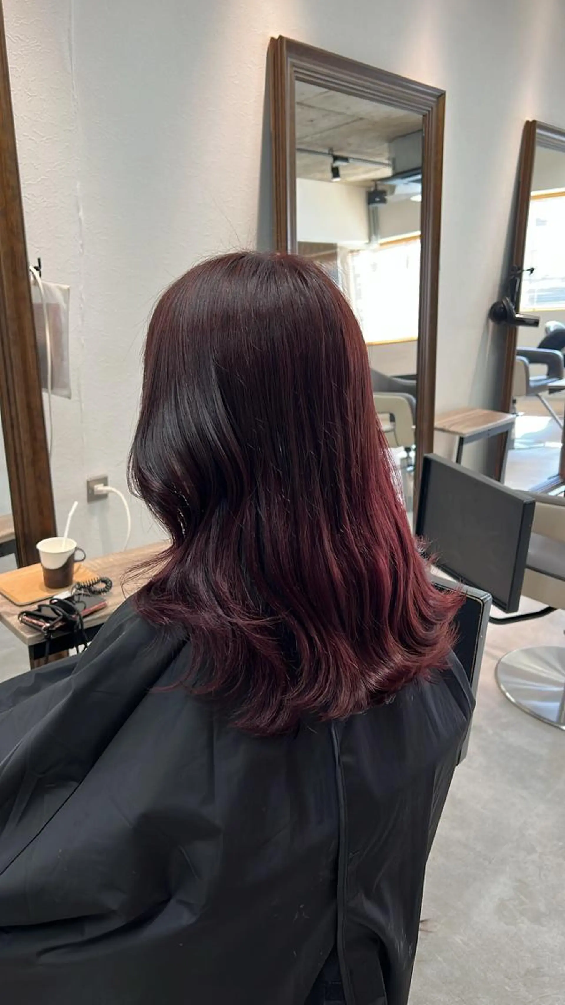 セミロング カラー ヨシンモリ 韓国風ヘア 透明感カラー/ボブ / MARIE🍇のヘアスタイル