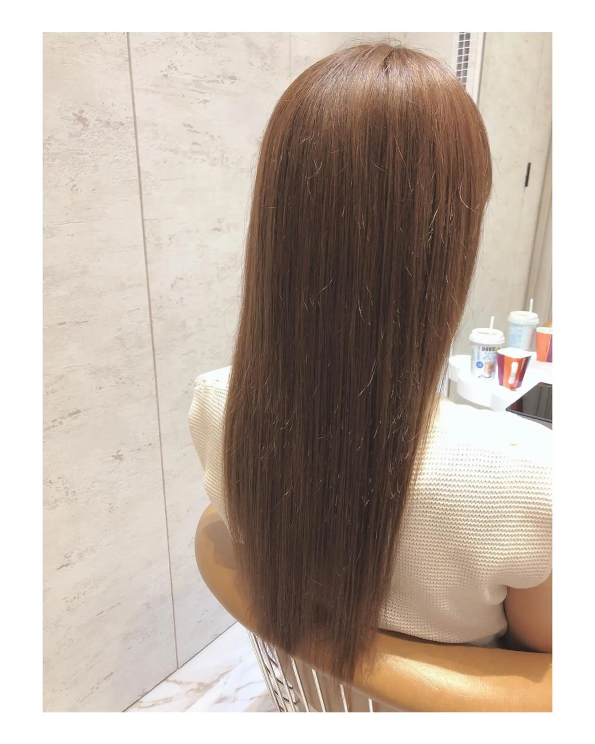 セミロング カット ヘアカラー トリートメント 代表山口ひな 髪質改善のプロのヘアスタイル