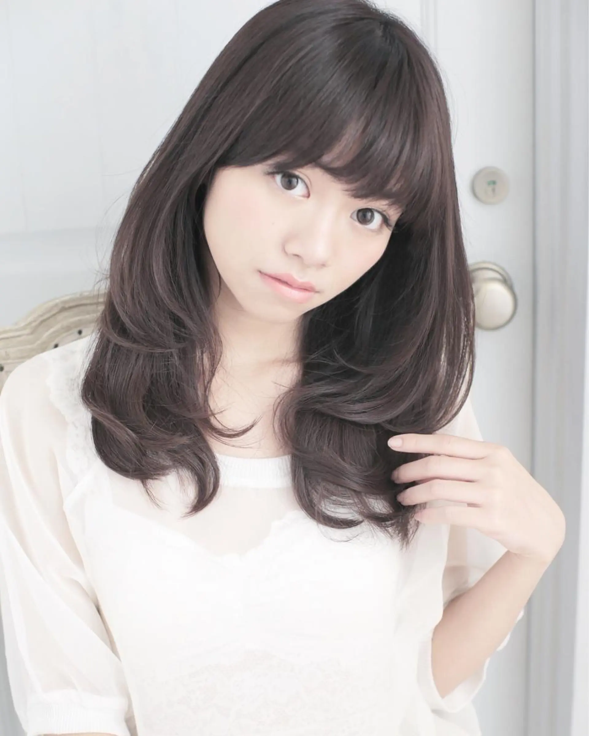 ロング ボブ/縮毛矯正/ レイヤー/塚田のヘアスタイル