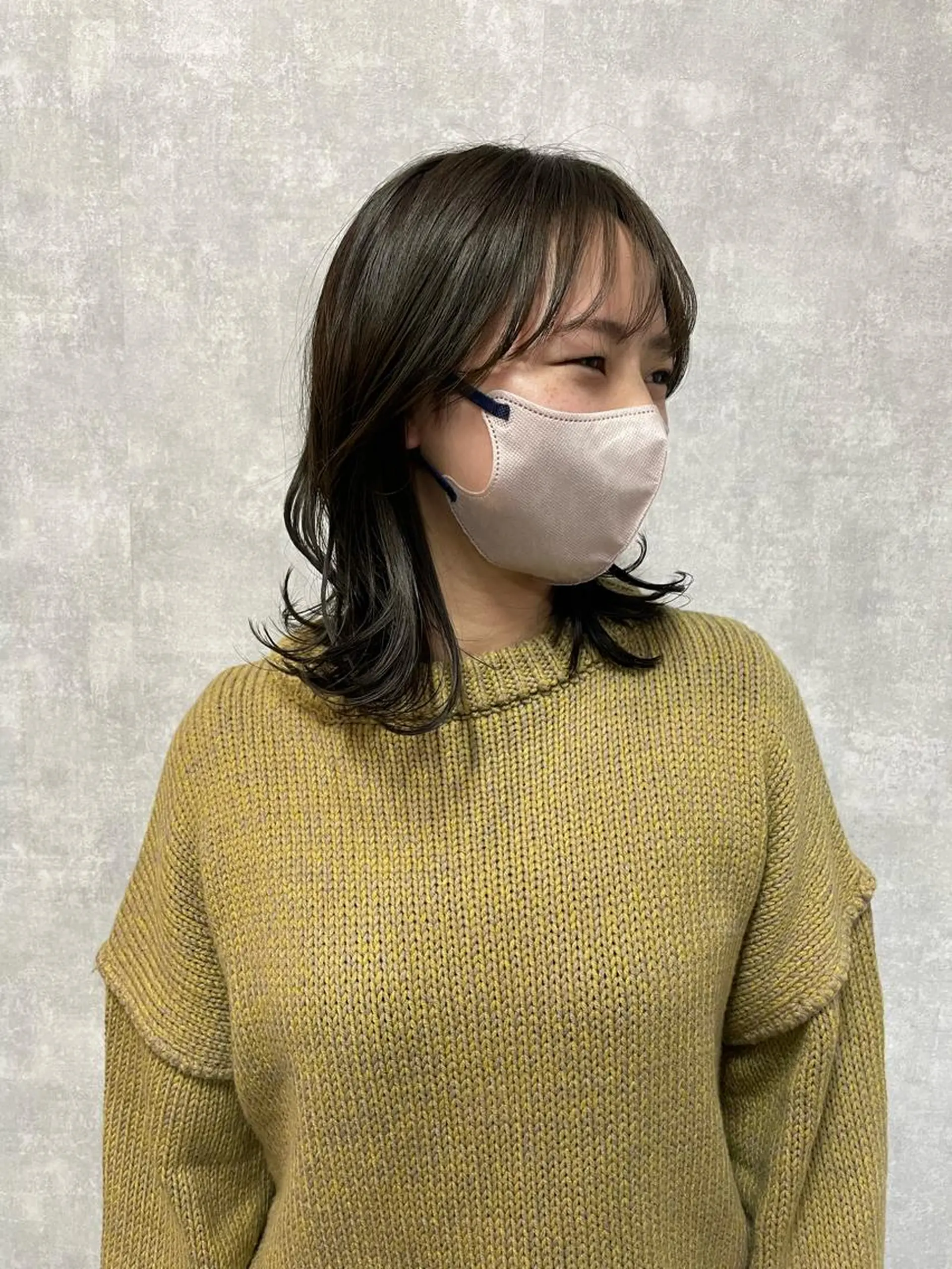 ミディアム 切りっぱなしボブ ショートボブ ミディアムパーマ アッシュ ボブ C’LD hair produce /シールドヘア所属・モテ髪/ボブ/ショー ト/アダチフウトのヘアスタイル