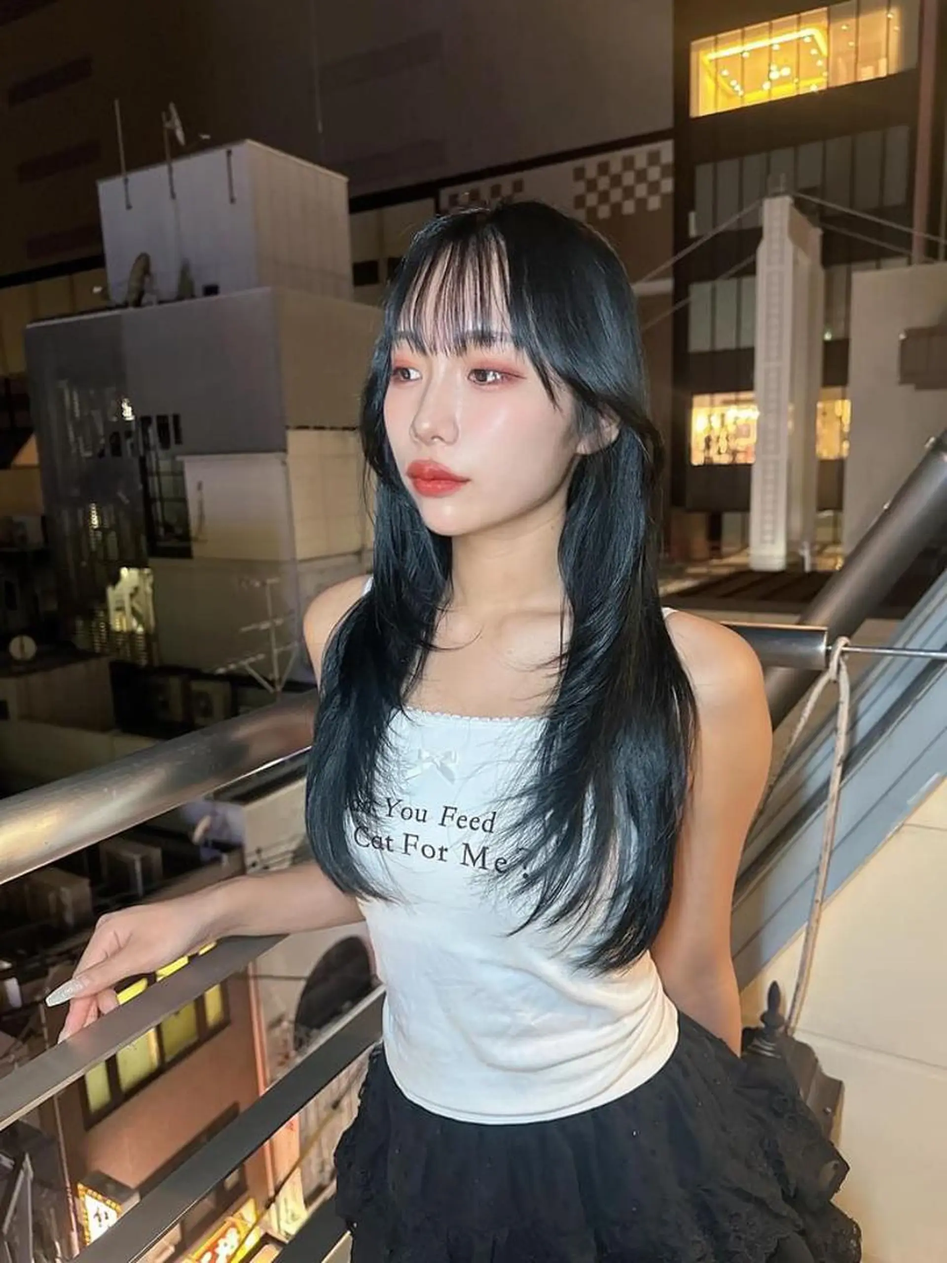 ロング 髪質改善 レイヤーカット トリートメント ワンホンヘア ワンホンヘア ケラチン/Kaitoのヘアスタイル