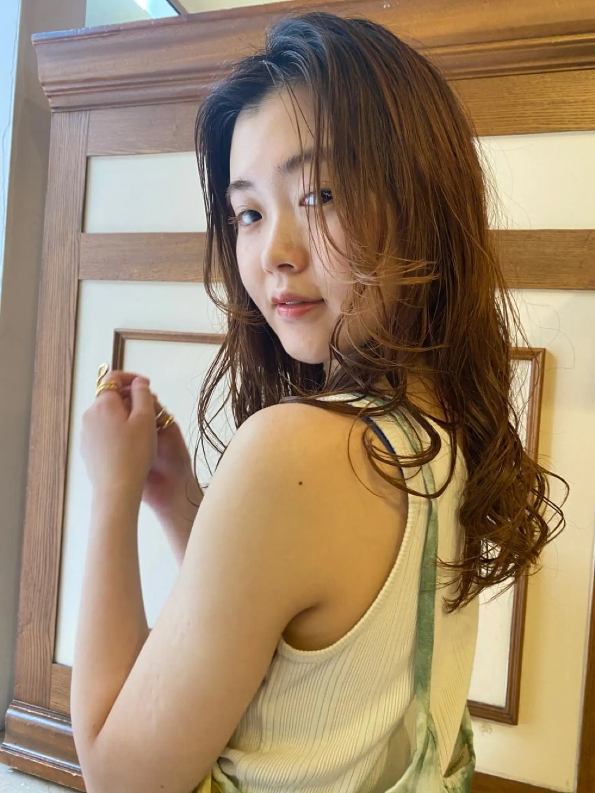 ロング カラー パーマ granew*所属・sakamoto sayaのヘアスタイル