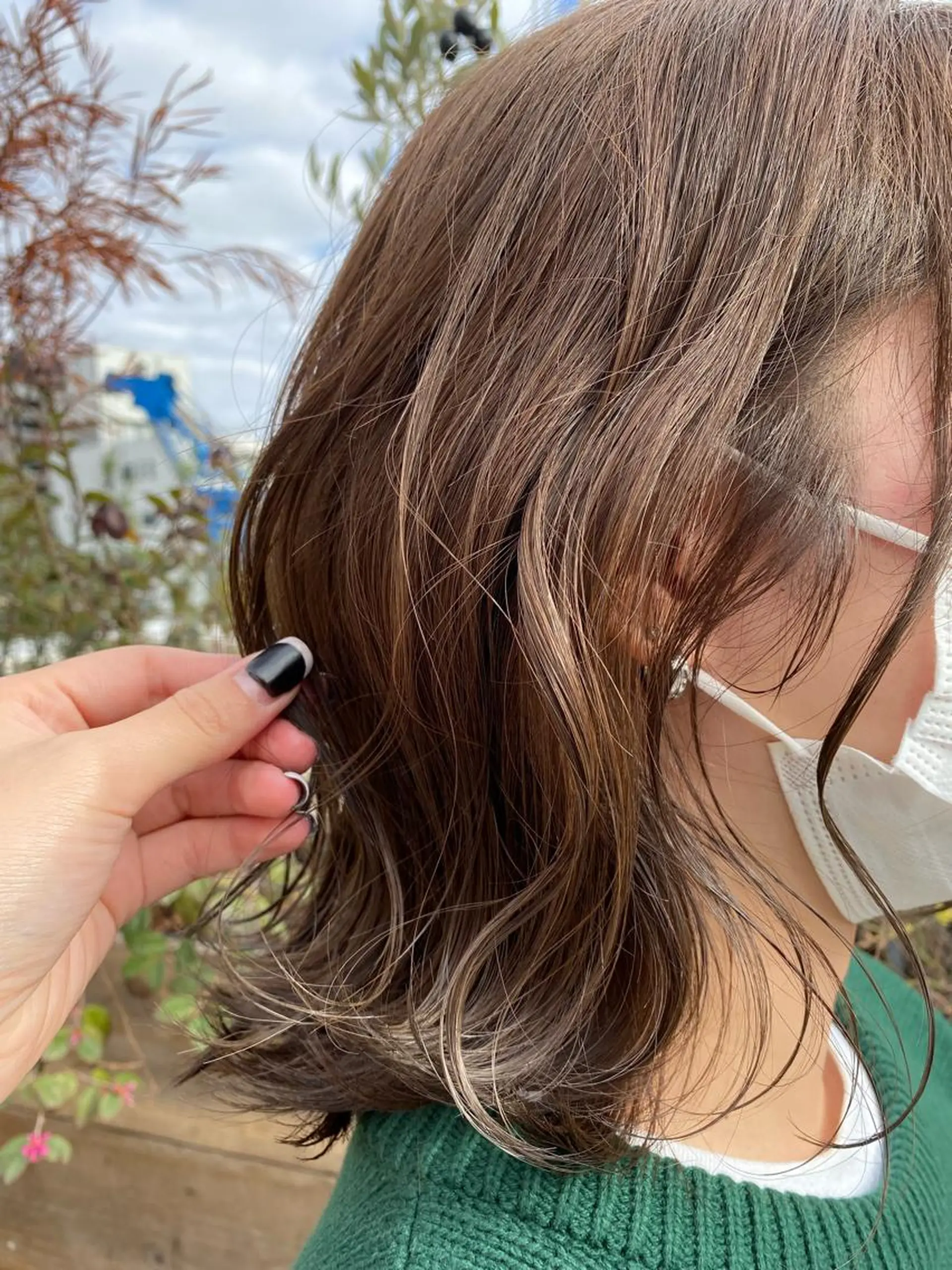 ミディアム 名駅/艶韓国風ヘア miyabiのヘアスタイル