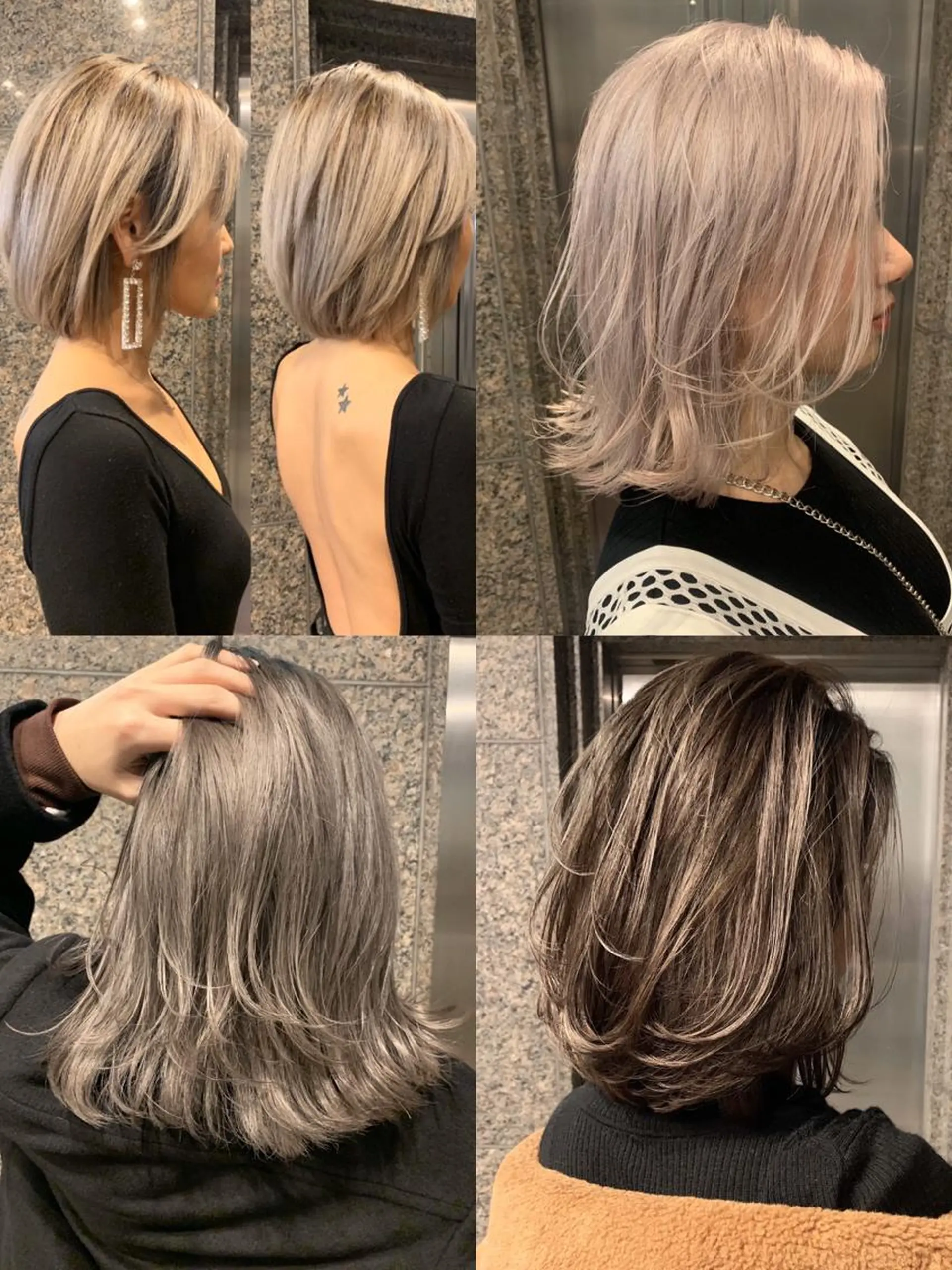 ミディアム カラー ブリーチ ケアブリーチ ブリーチ＆カラーが 得意☀️望月宣雄☀️のヘアスタイル