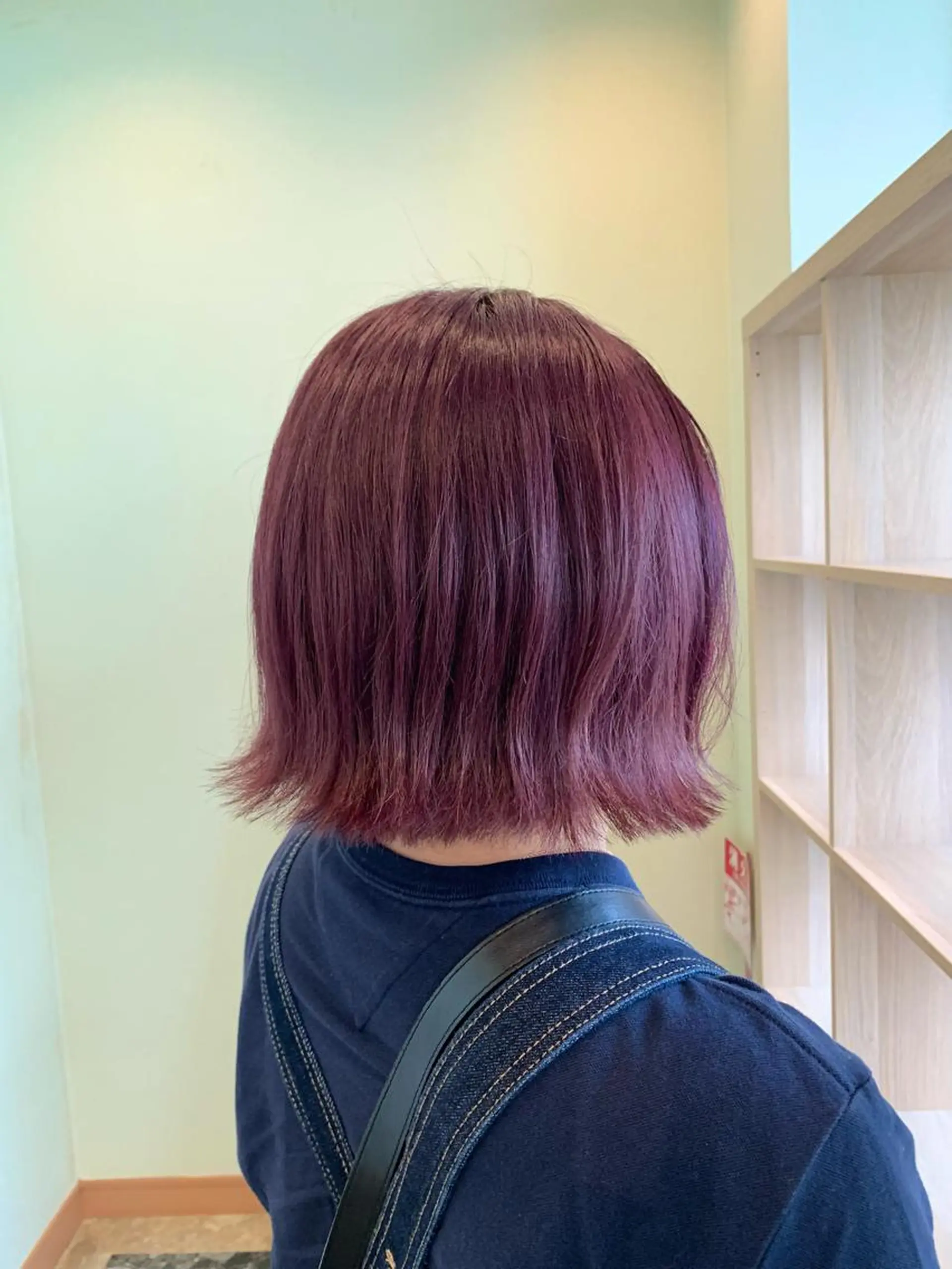 ショート カラー ラベンダーカラー ピンクカラー ピンクパープル ピンクラベンダー パープルカラー カット ヘアカラー yuri🌼 NUMBER 天王寺のヘアスタイル