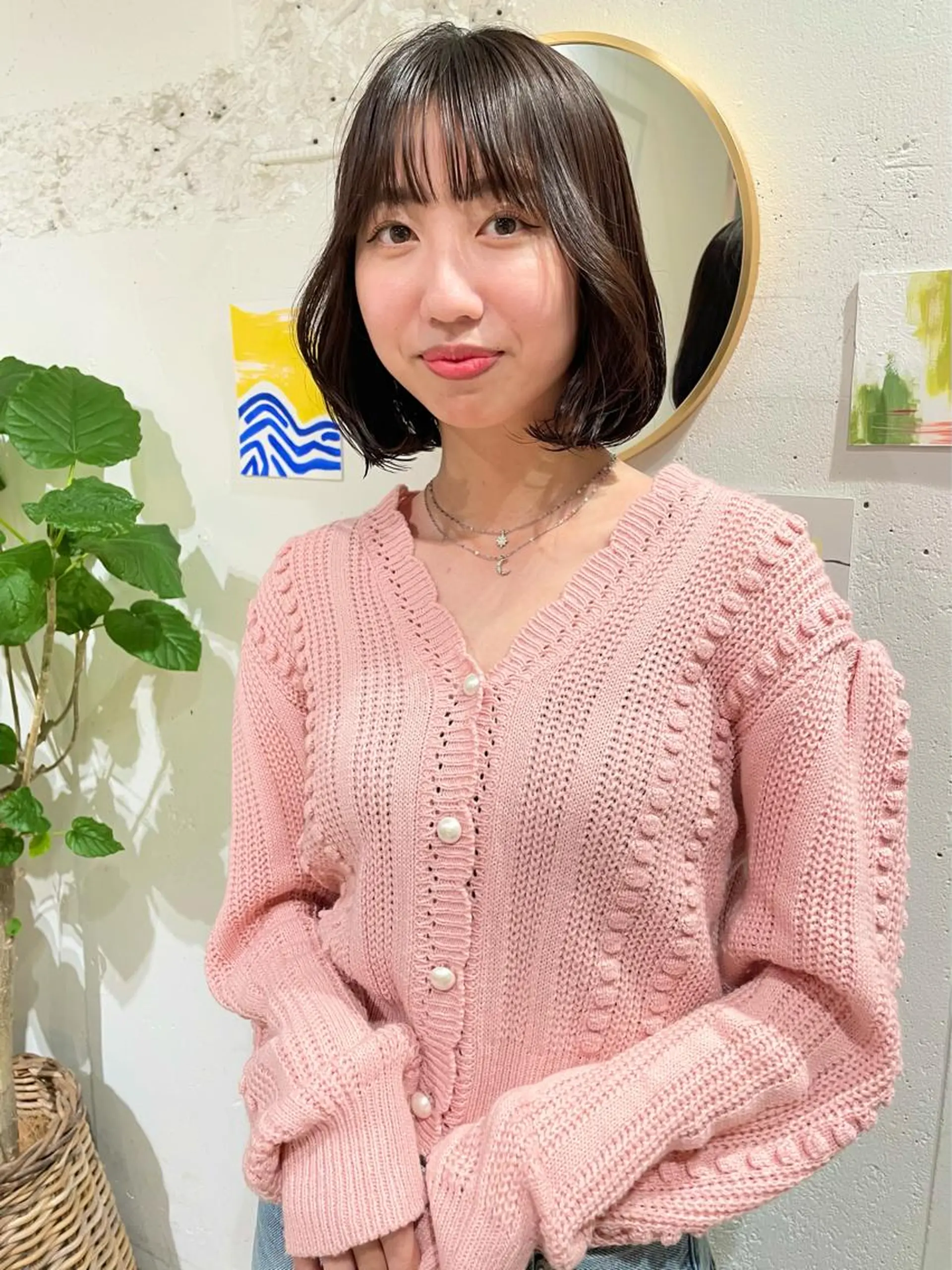 ミディアム カラー 大角  実希のヘアスタイル