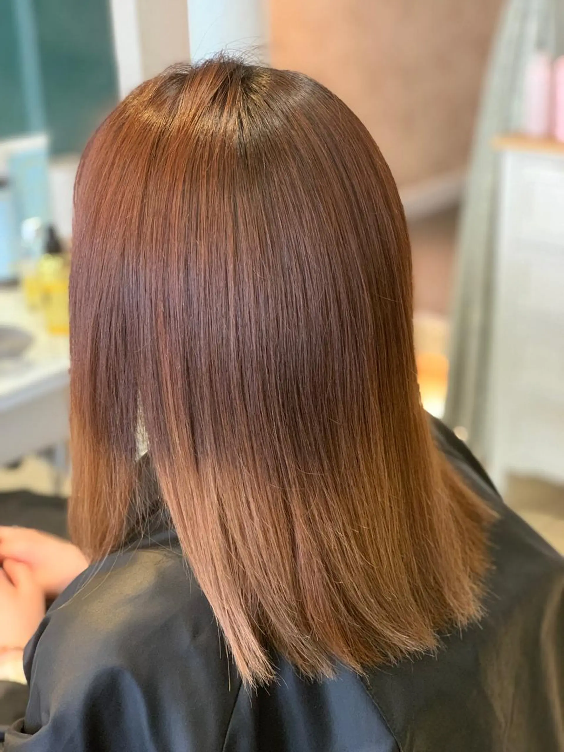 セミロング トリートメント stylist/ボブ ことの/韓国レイヤーのヘアスタイル