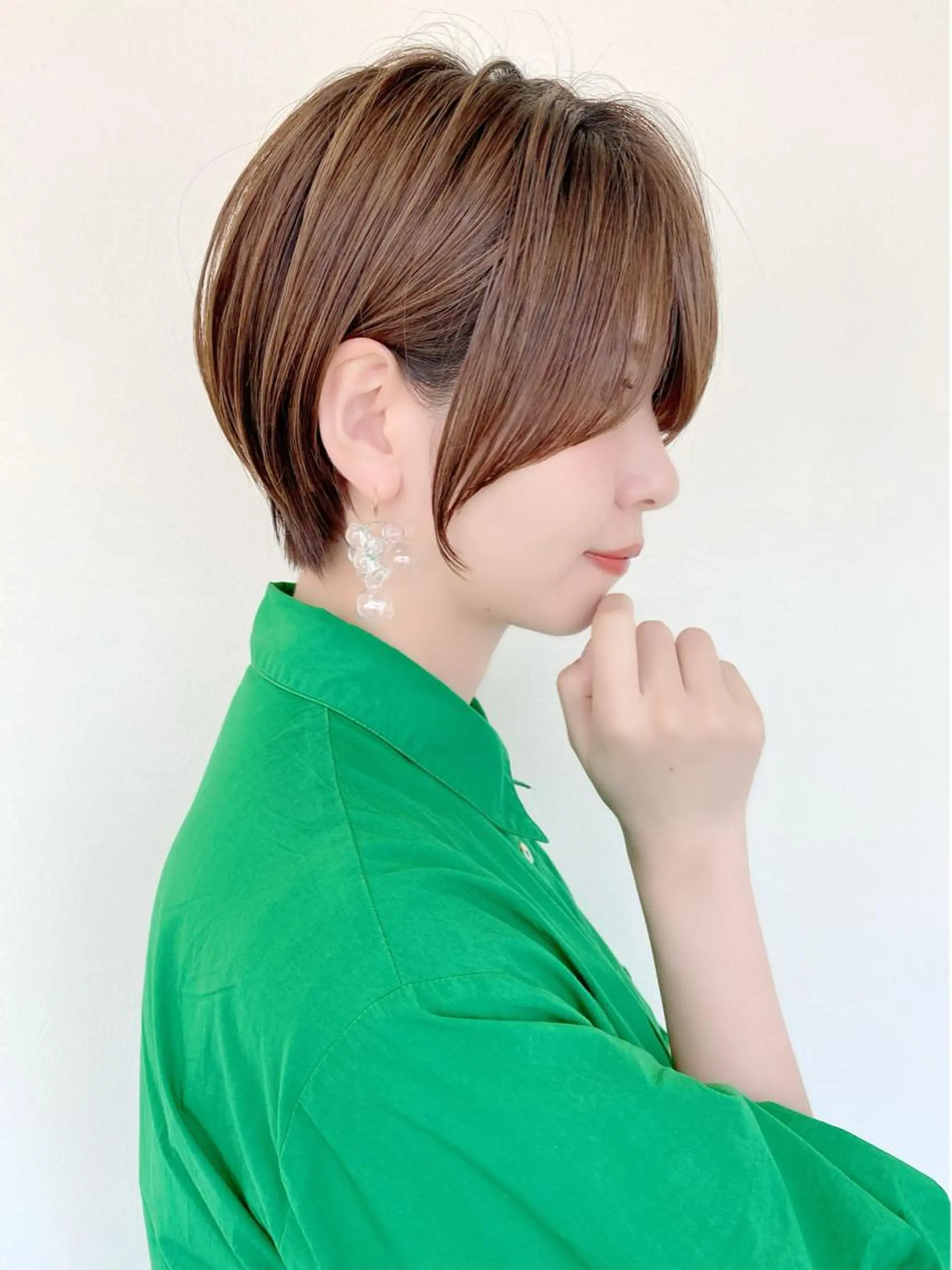 ショート カラー ヘアアレンジ maoブリーチ無し 似合わせカラーのヘアスタイル