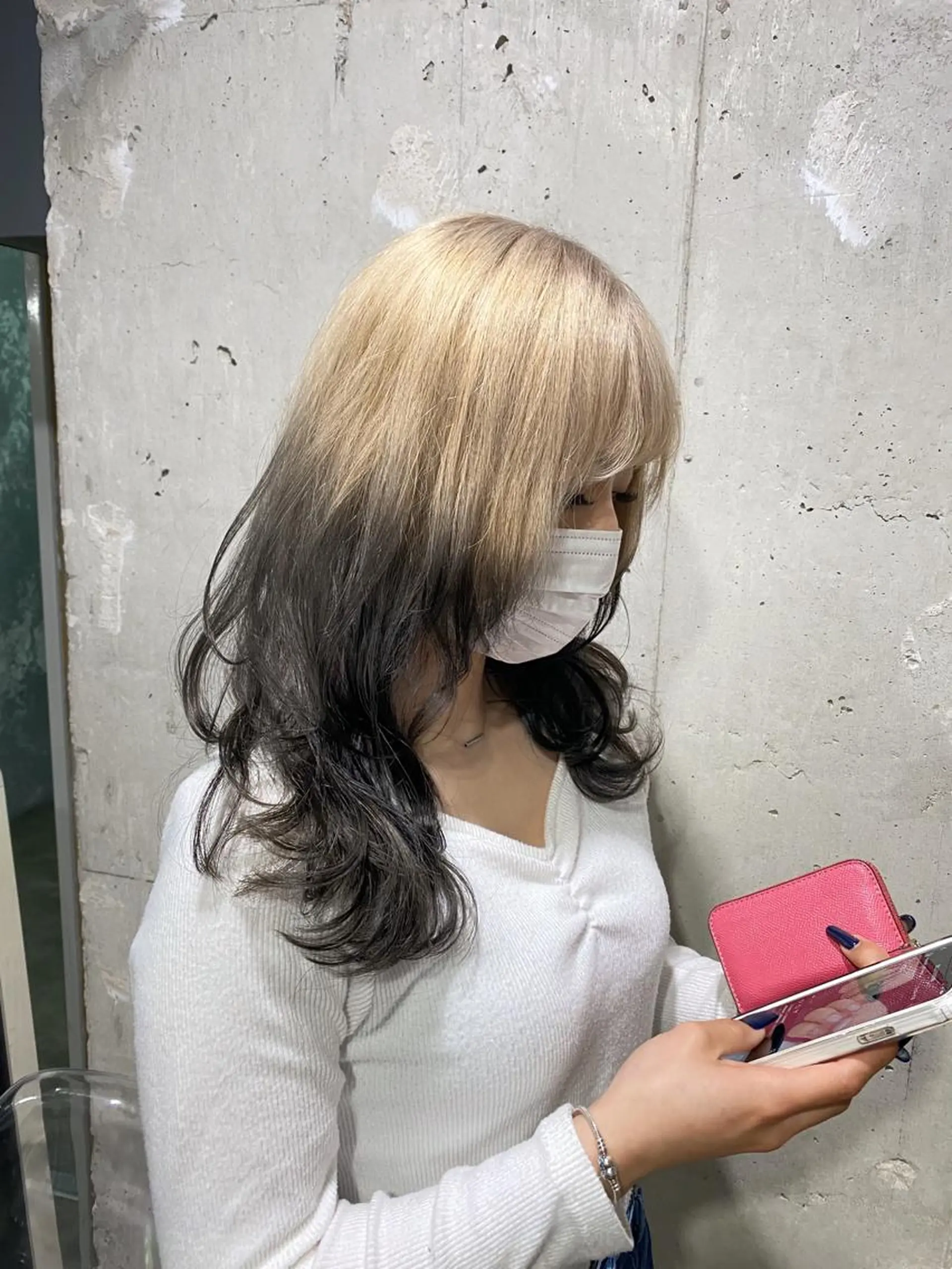 ロング カラー エフェクトブリーチ 🌟前澤啓太朗のヘアスタイル