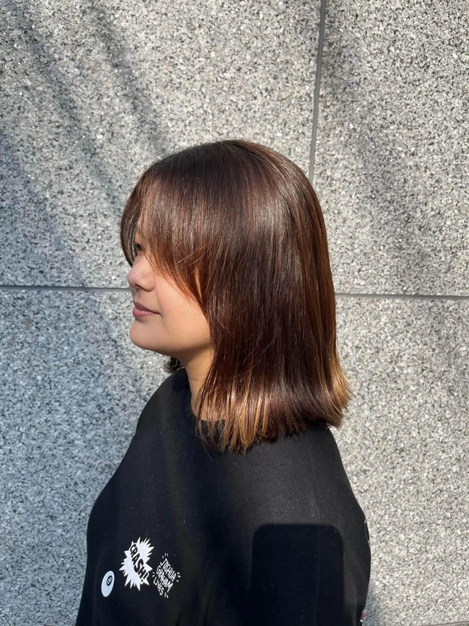 ミディアム ボブ 角田 琉希也のヘアスタイル