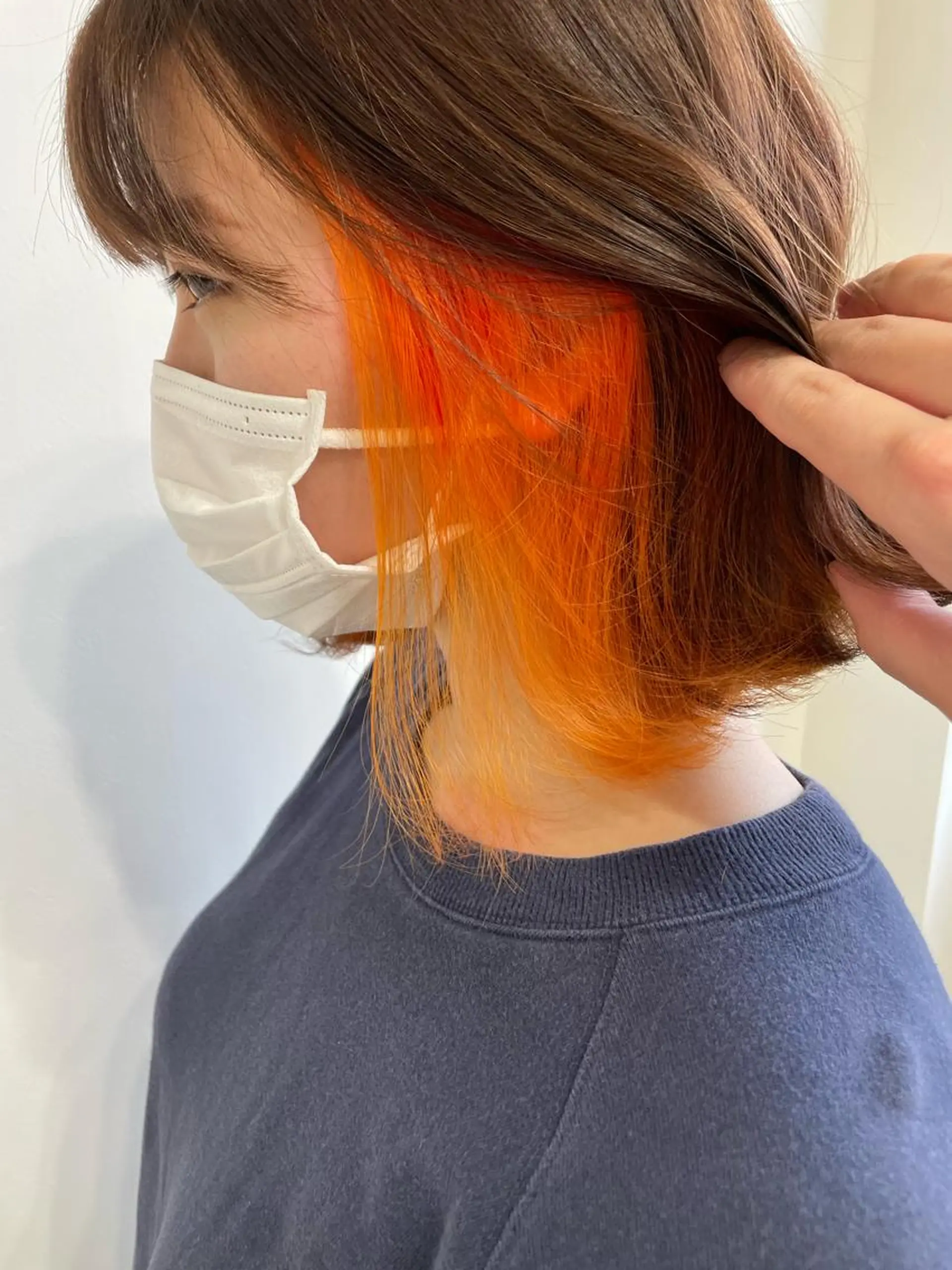 ミディアム ヘアカラー 守屋 颯太のヘアスタイル