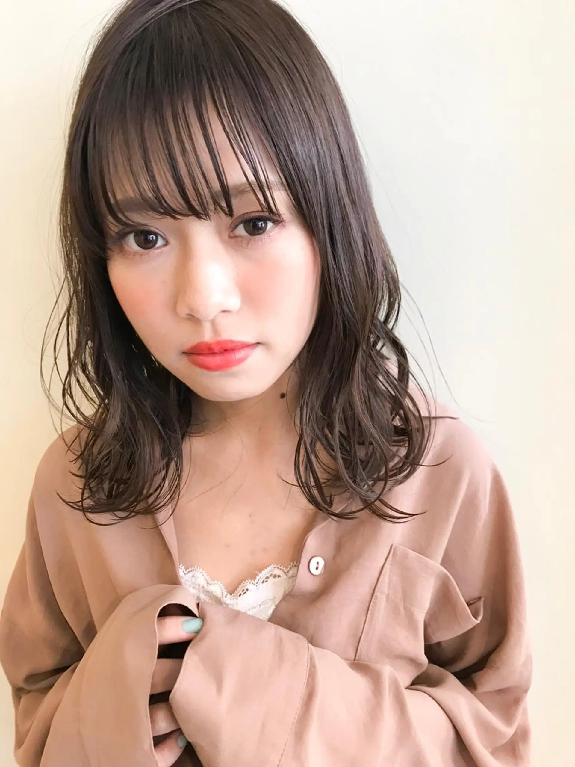 ミディアム カット トリートメント ほさか しんごのヘアスタイル