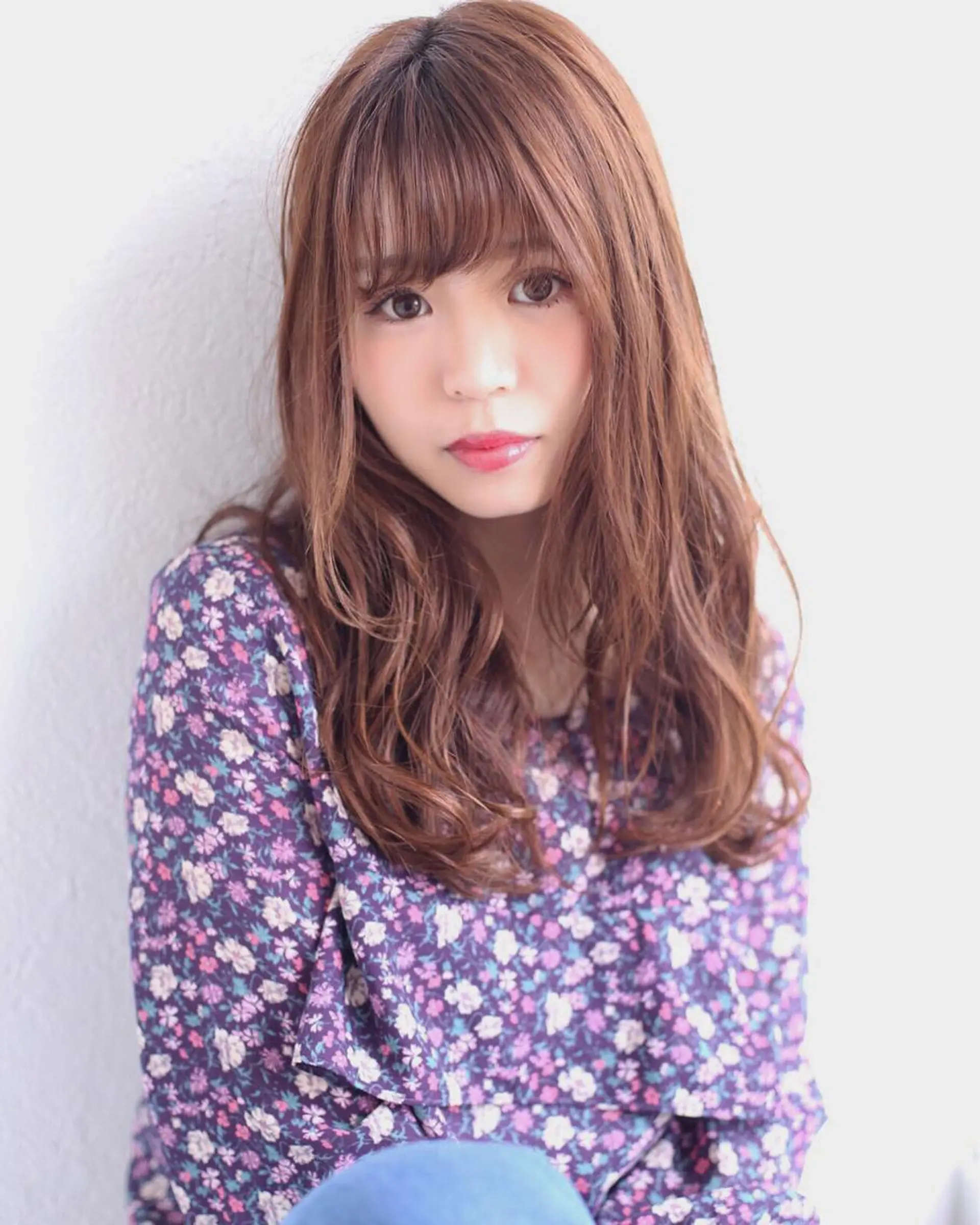 ロング カラー 服部 樹季のヘアスタイル