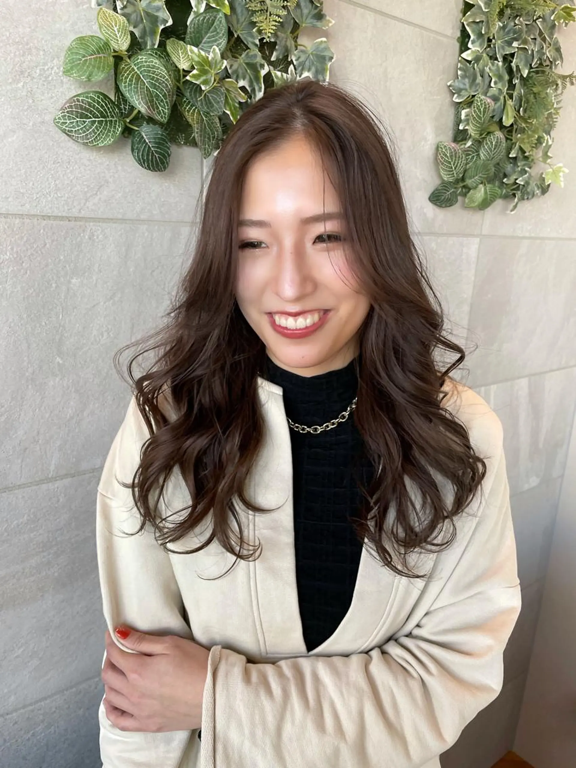 ロング カラー 杉村 未来のヘアスタイル