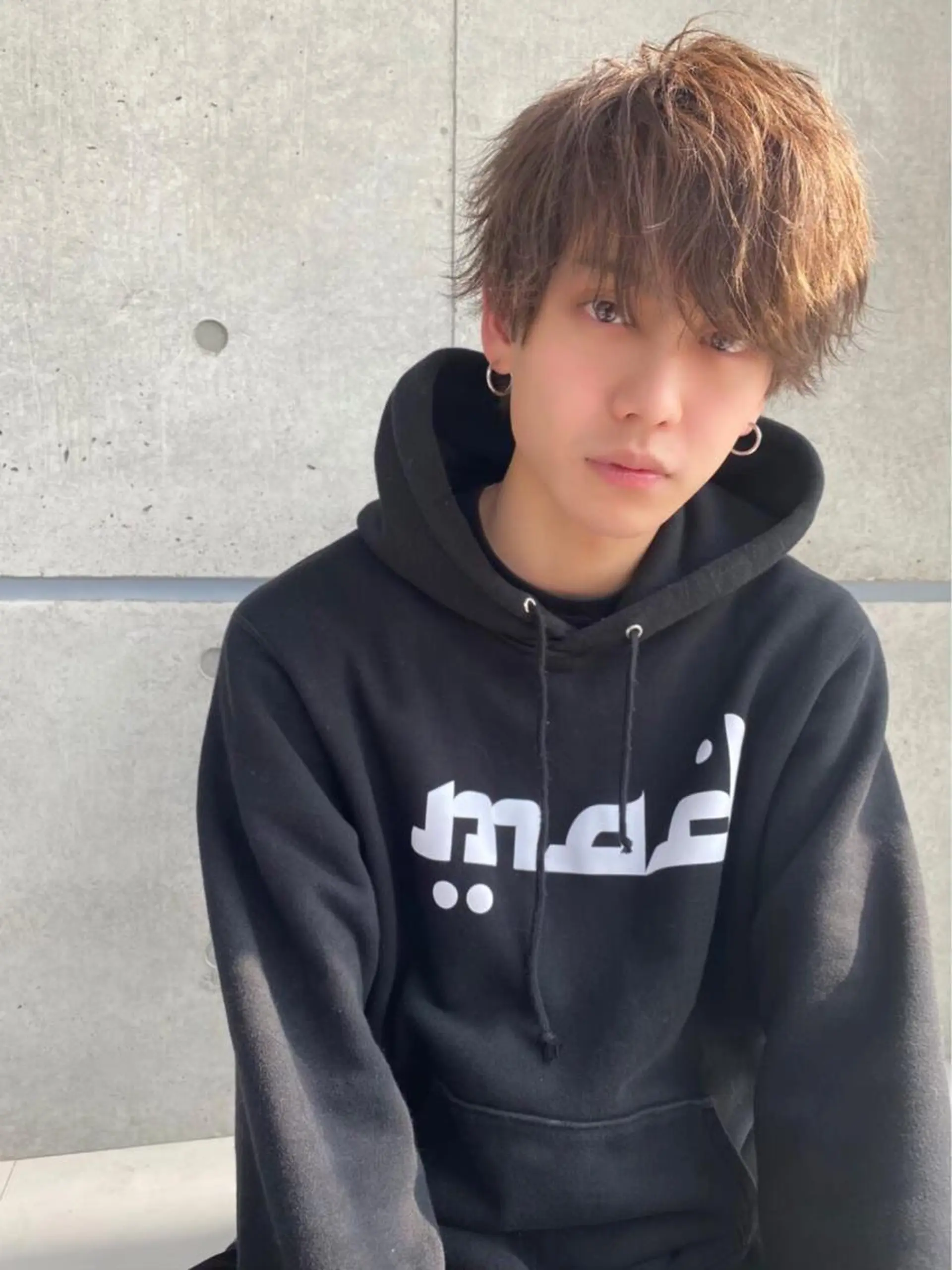 ミディアム カラー ヘアアレンジ メンズ ヘアカラー トリートメント ヘッドスパ ヘアセット ✨【公式】渋谷メンズ サロン BLUCK✨のヘアスタイル