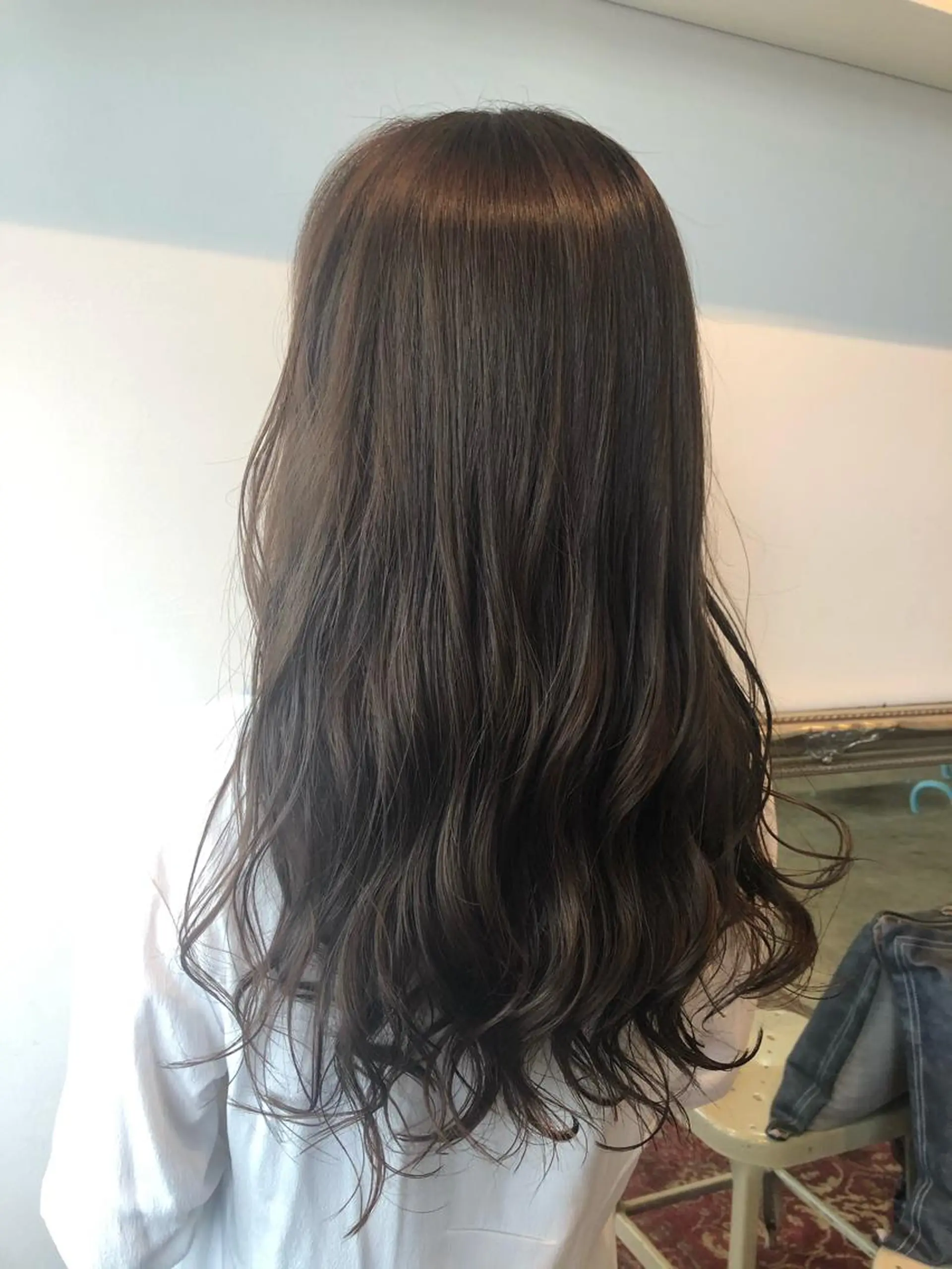 ロング カラー オリーブグレー 💐パーソナルカラー /市橋加菜💐のヘアスタイル