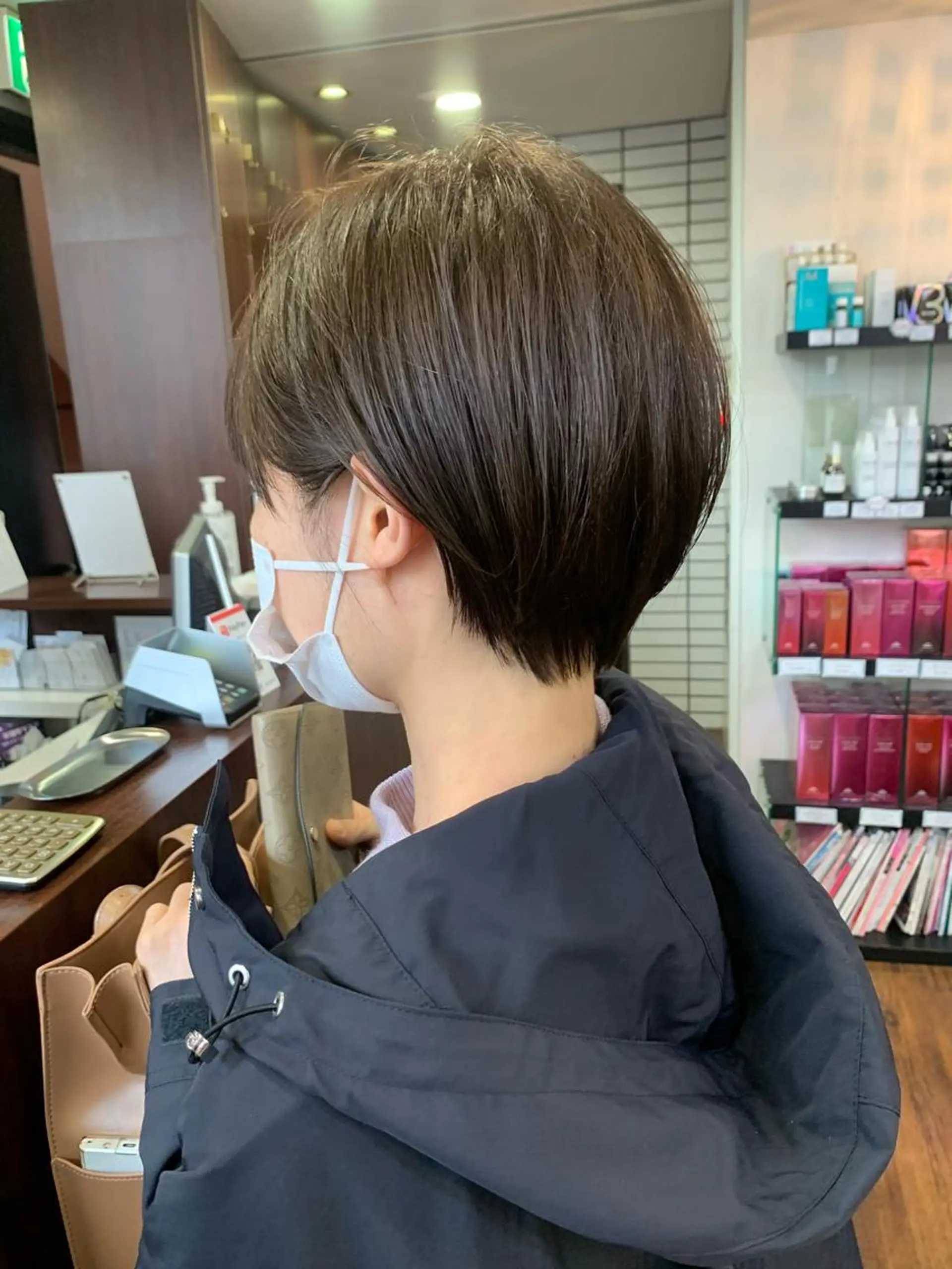 ショート カラー 縮毛矯正/ショート/ レイヤー/畑中正敏のヘアスタイル