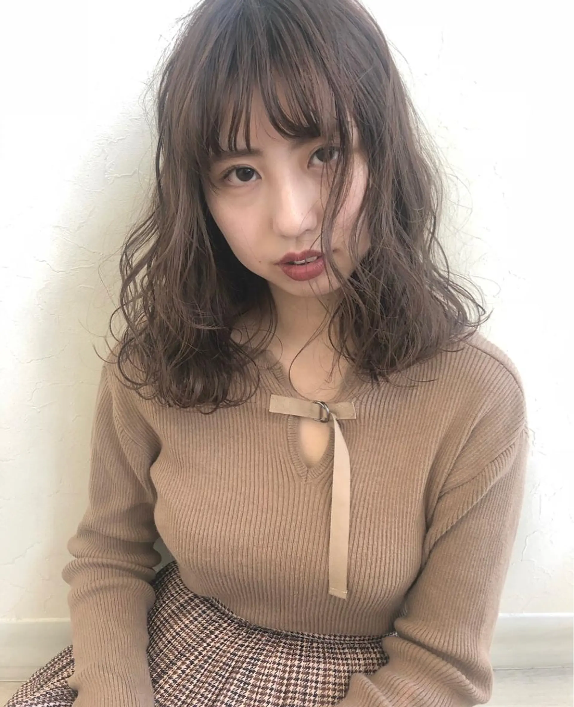 ミディアム カラー nakahara madokaのヘアスタイル