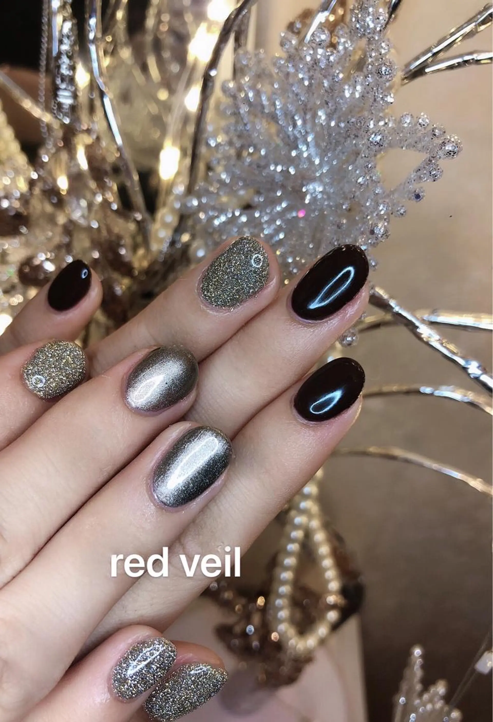 ミディアム ネイル 長さ出し専門 nynaのネイルデザイン