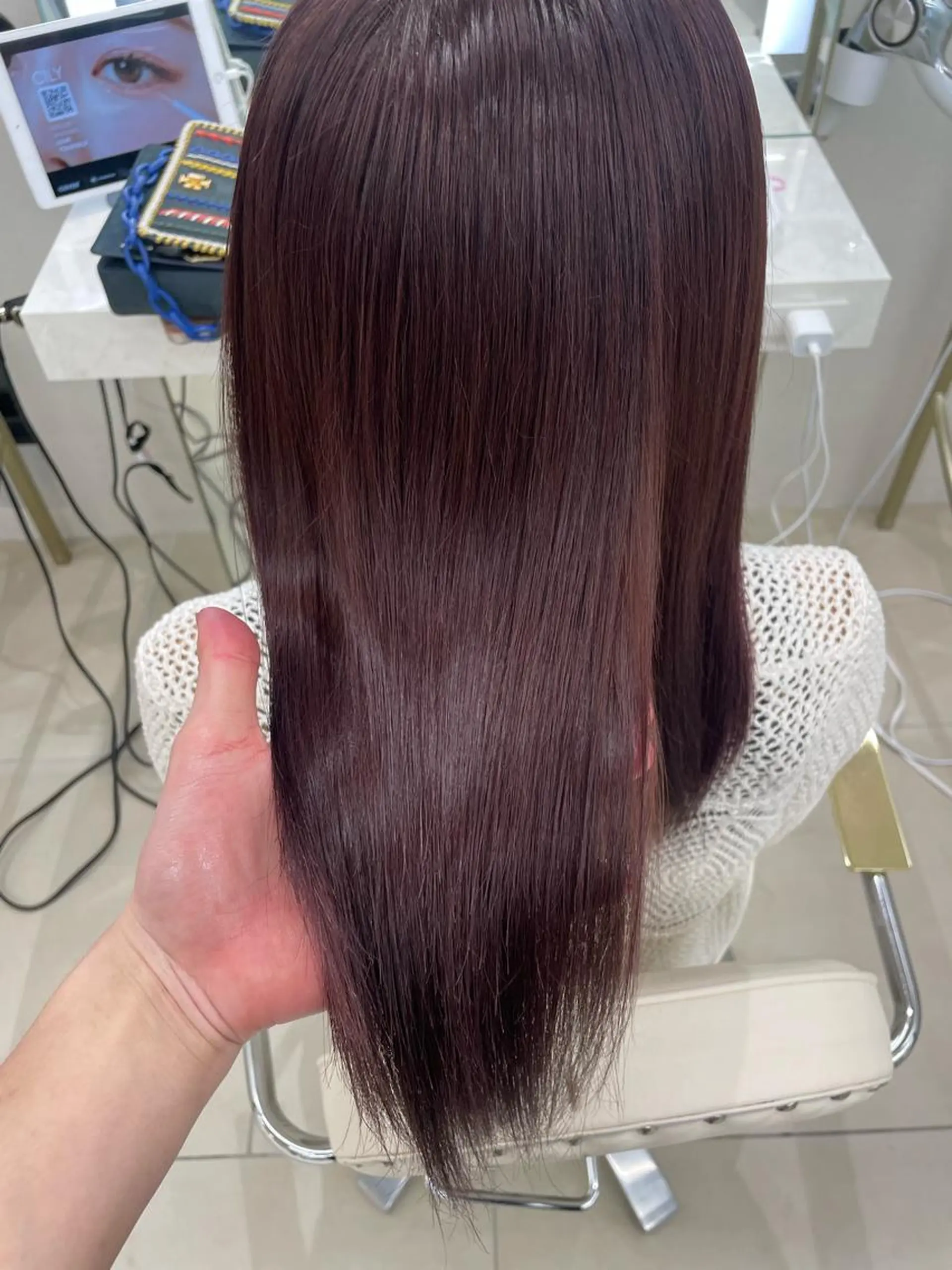 セミロング カラー COA GINZA 空也/前髪/顔まわりのヘアスタイル