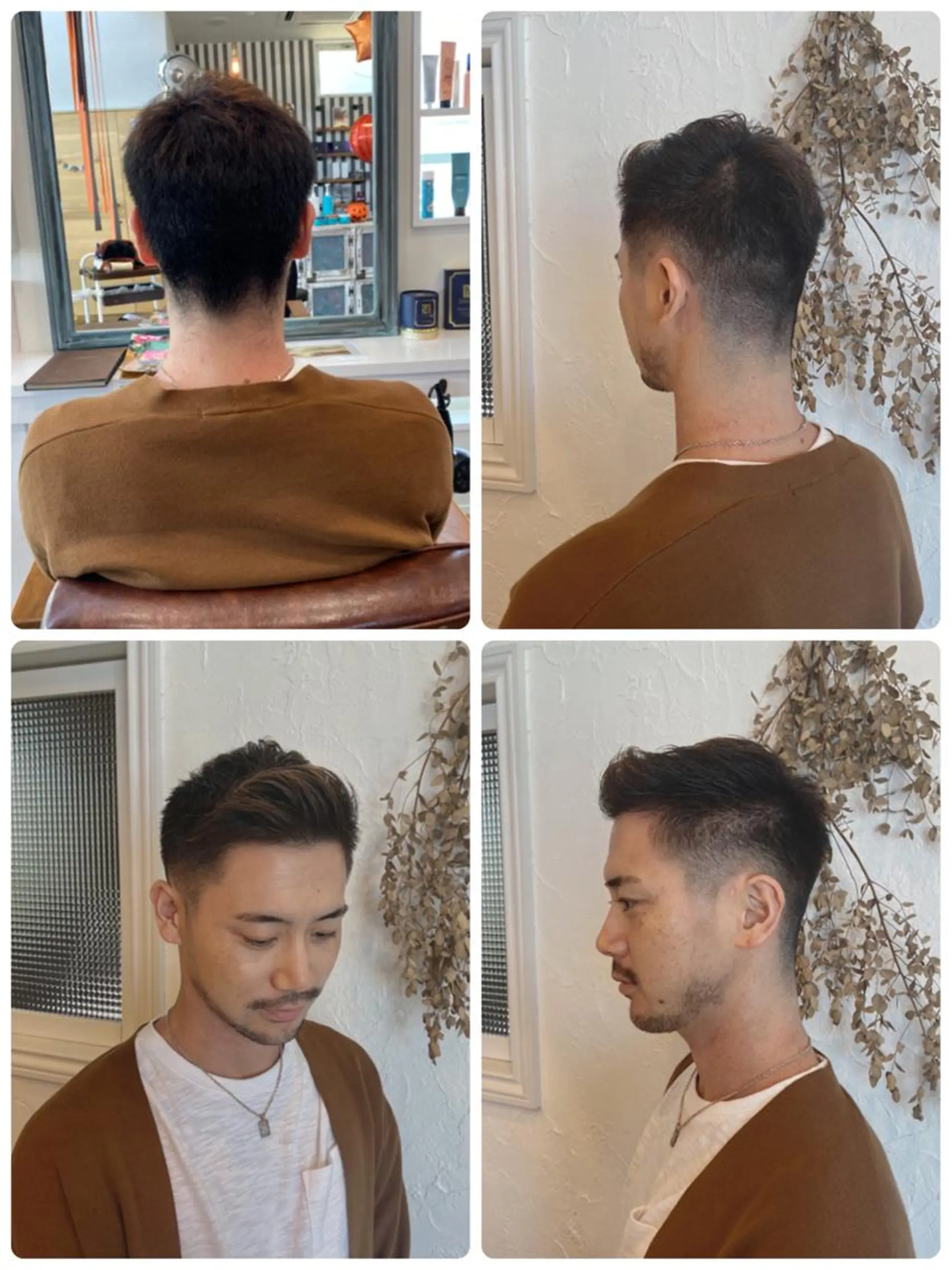 カラー パーマ メンズ アップバング 刈り上げ メンズベリーショート グラデーションカラー 外国人風カラー 美容室 ソンリエのヘアスタイル