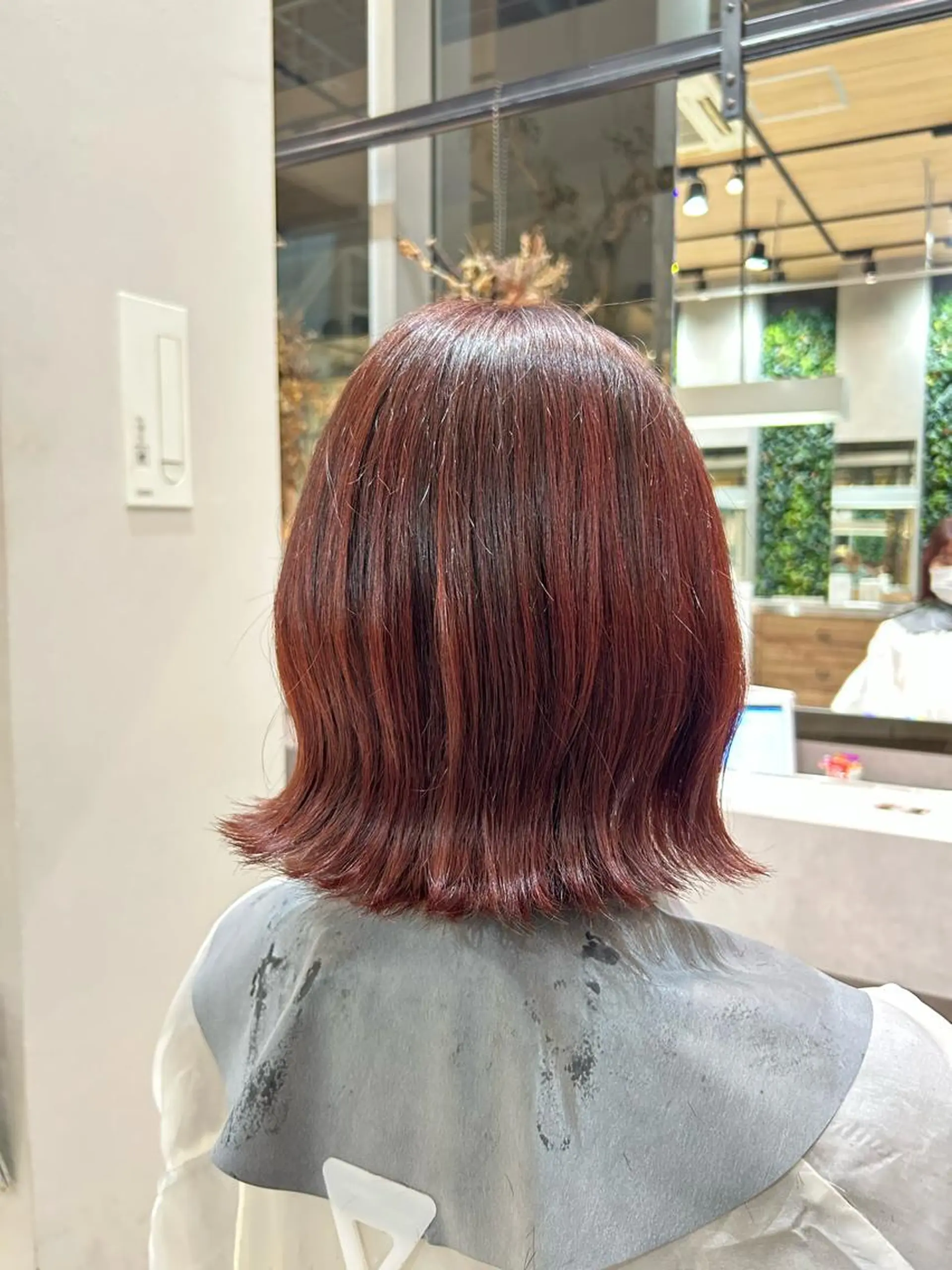 ミディアム カラー カット ヘアカラー Lolonois 森ノ宮【 yui 】のヘアスタイル