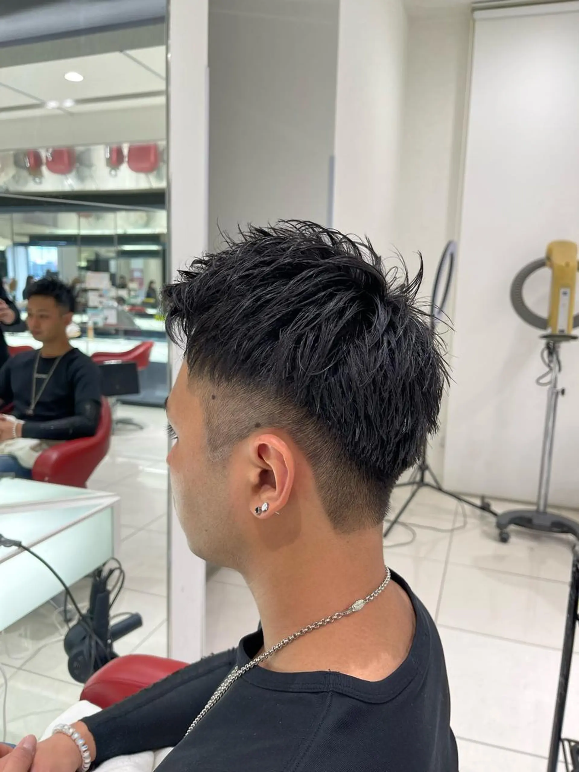 メンズ アップバング 刈り上げ カット メンズ/メンズパーマ 服部太地のヘアスタイル