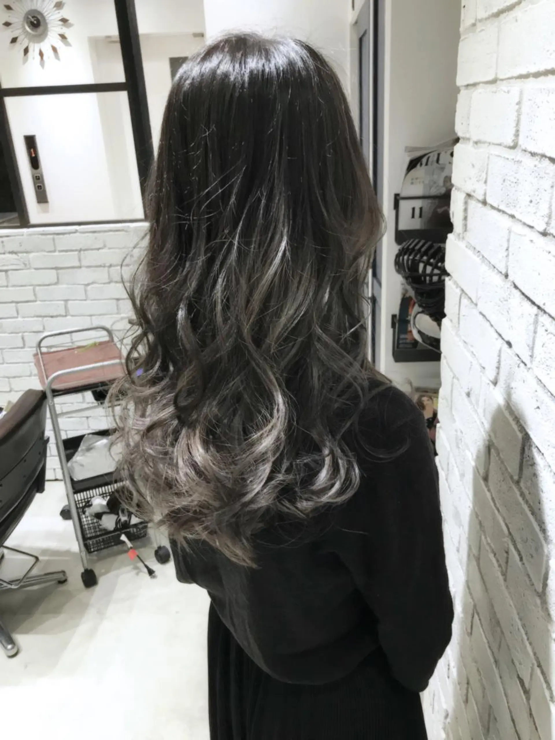 ロング カラー パーマ ヘアアレンジ メンズ キッズ ネイル マツエク・マツパ ヘアカラー バレイヤージュ/ 髪質改善/渡邉悟🌱のヘアスタイル