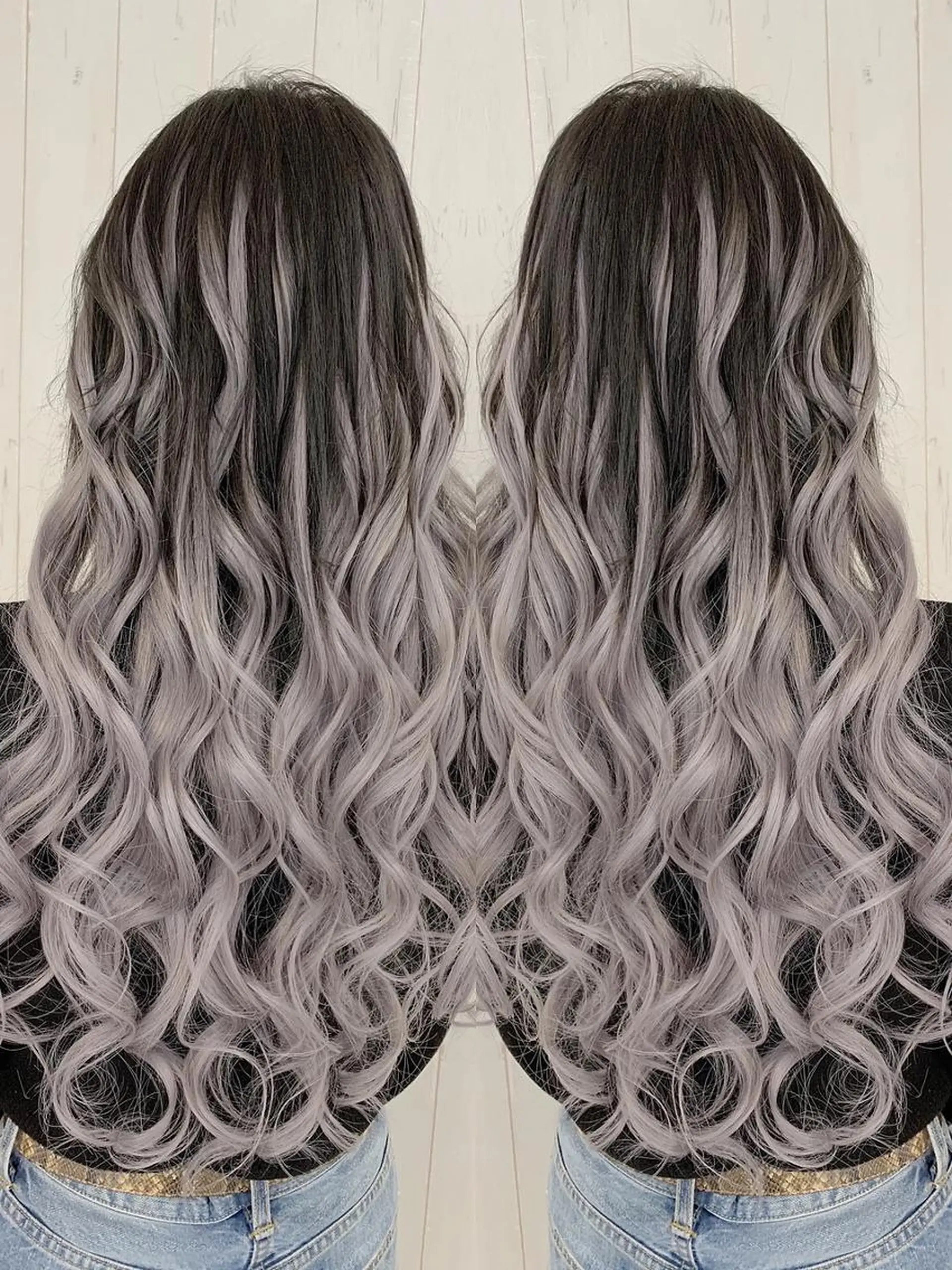 ロング カラー ヘアアレンジ Device ディバイスのヘアスタイル