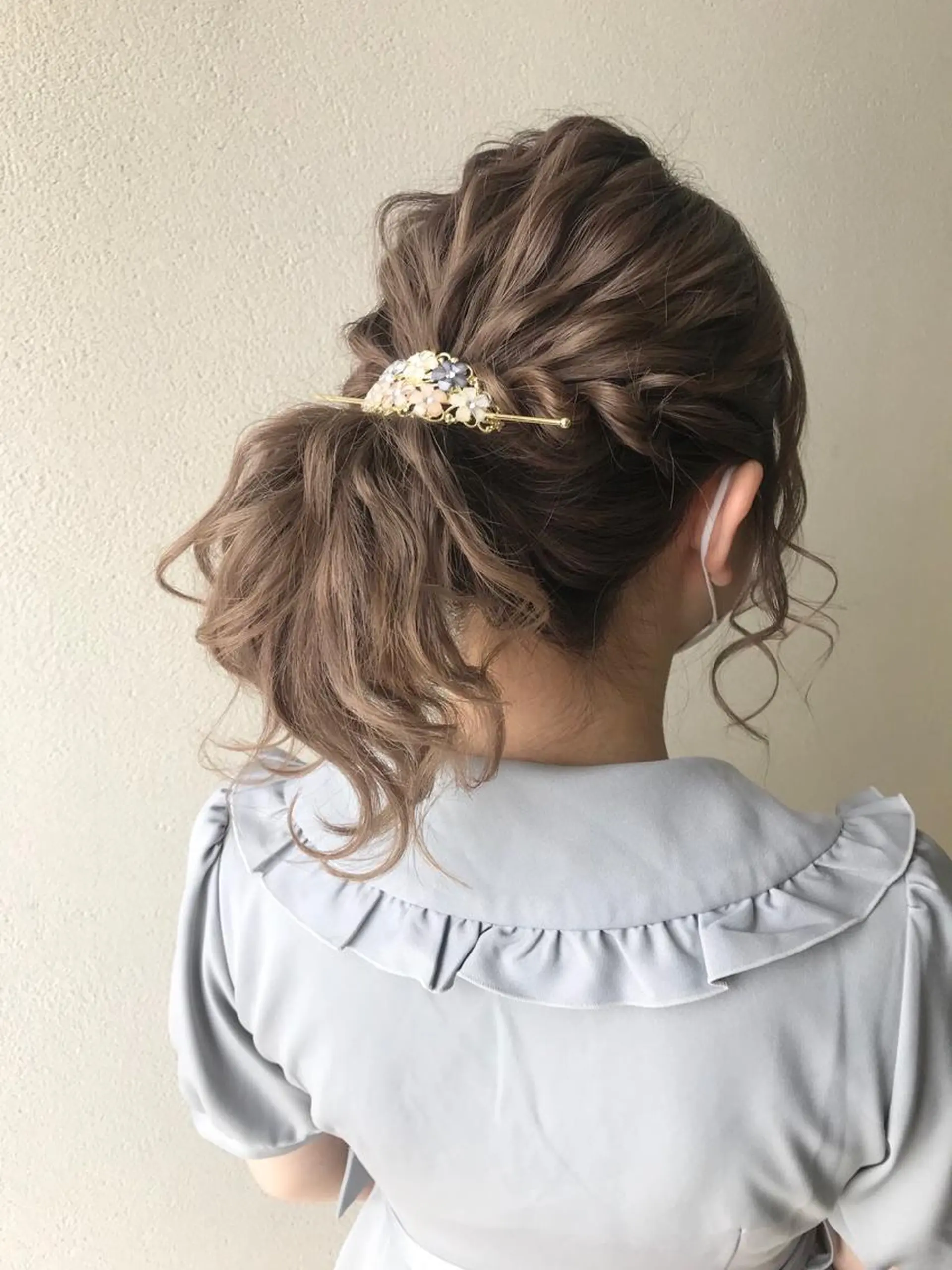 ミディアム ヘアアレンジ ポニーテール 沢田 瞳のヘアスタイル