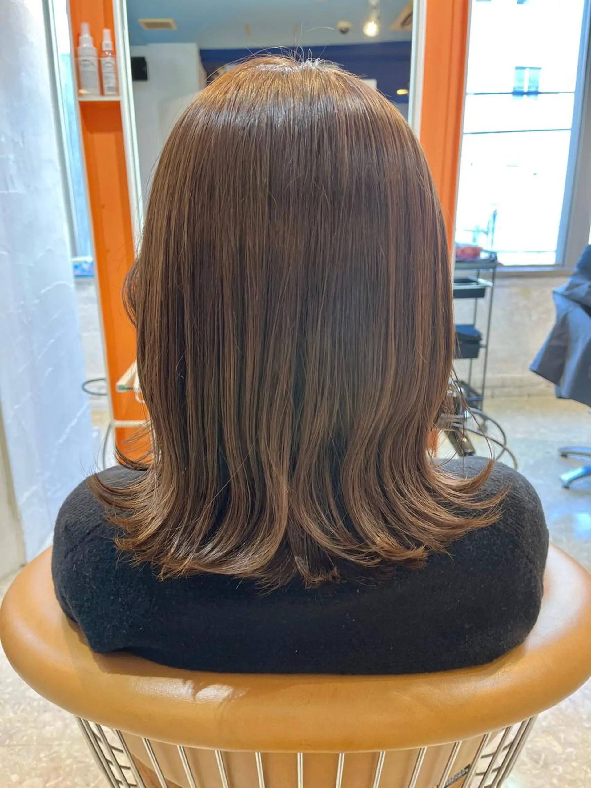 ミディアム カラー カット ヘアカラー うしだ かおるのヘアスタイル