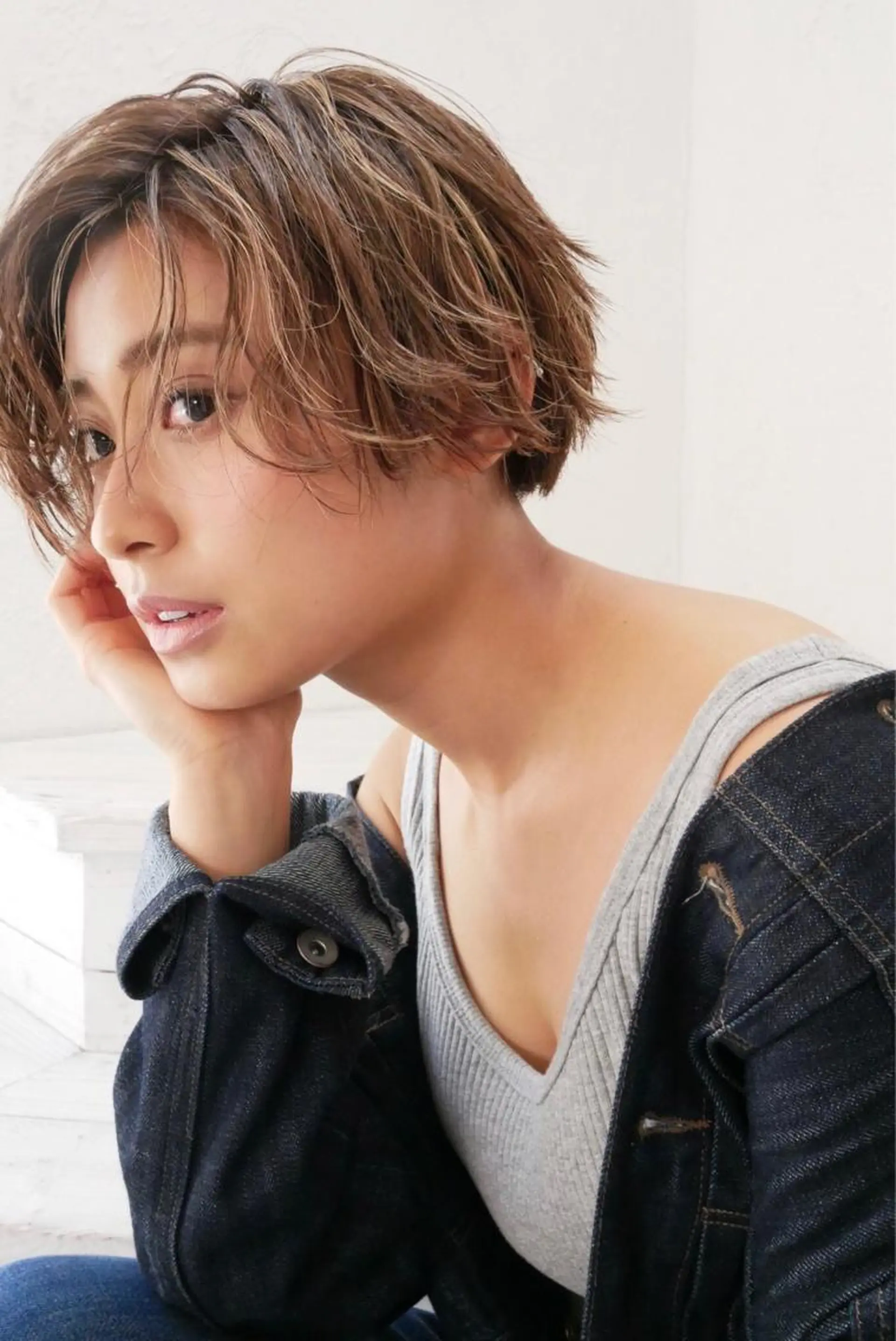 ショート 外ハネヘア graxi'    グラシー所属・ブリーチ/ハイトーン SERINAのヘアスタイル