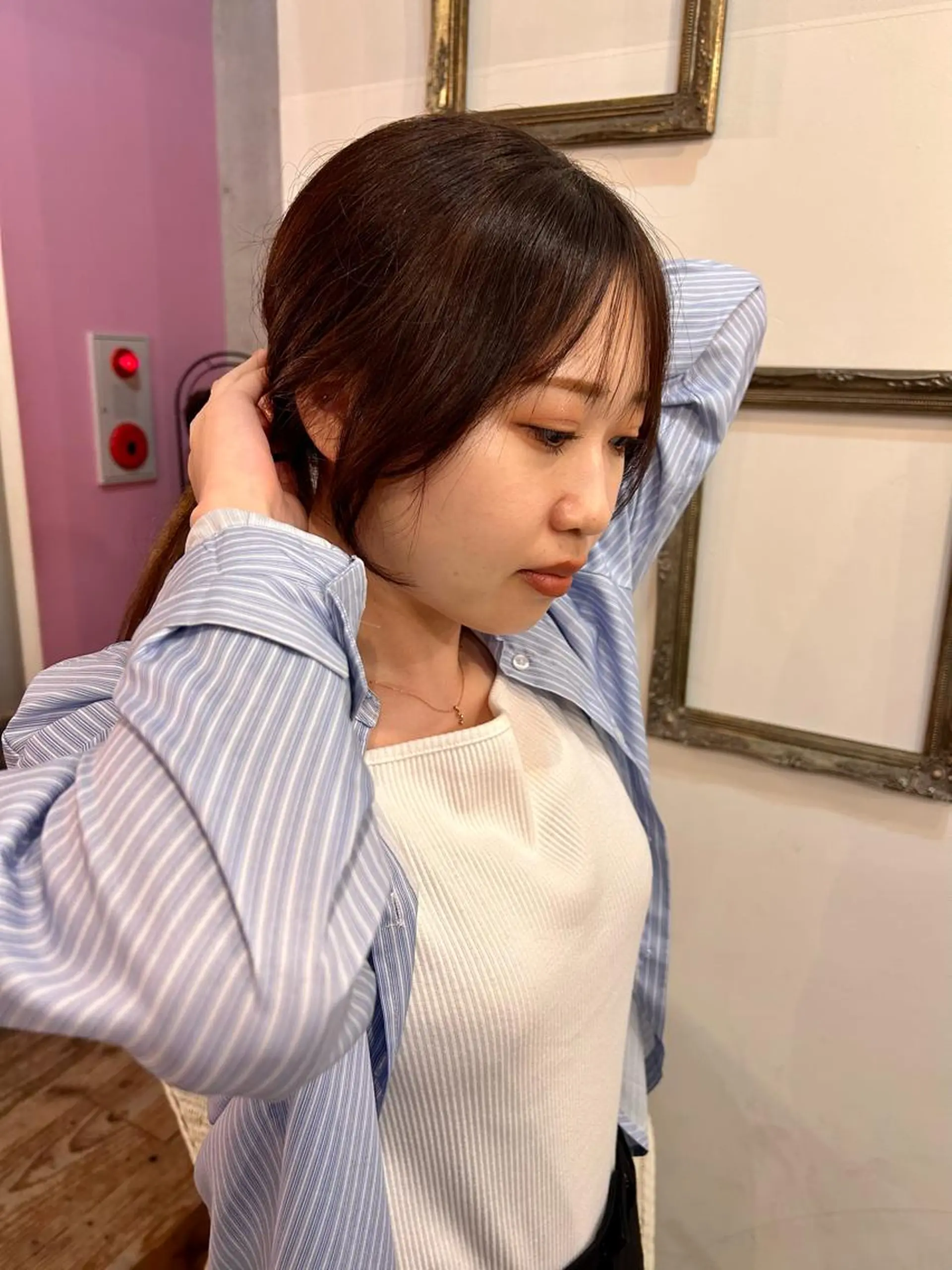 ロング スギ リンカのヘアスタイル