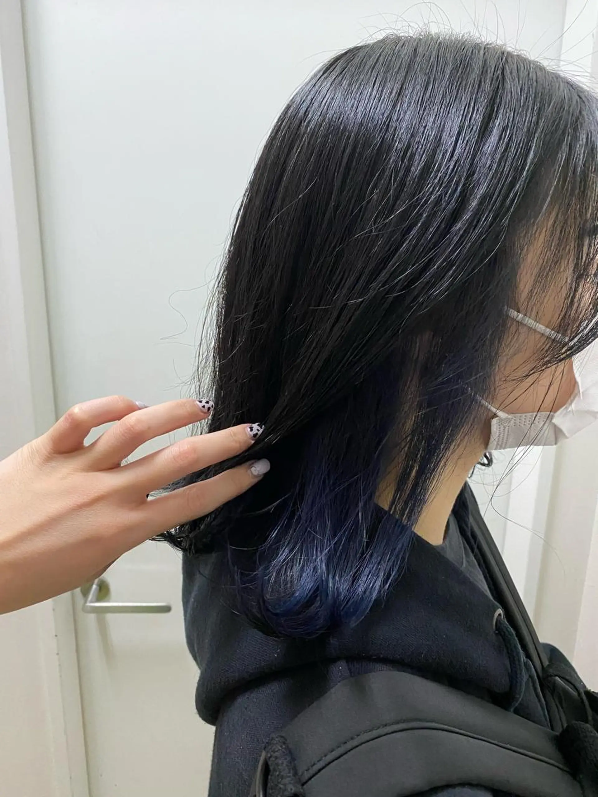 ミディアム カラー ブリーチ ネイビーカラー カット ヘアカラー トリートメント アレンジ指名 no.1✨ｈａｋｏのヘアスタイル