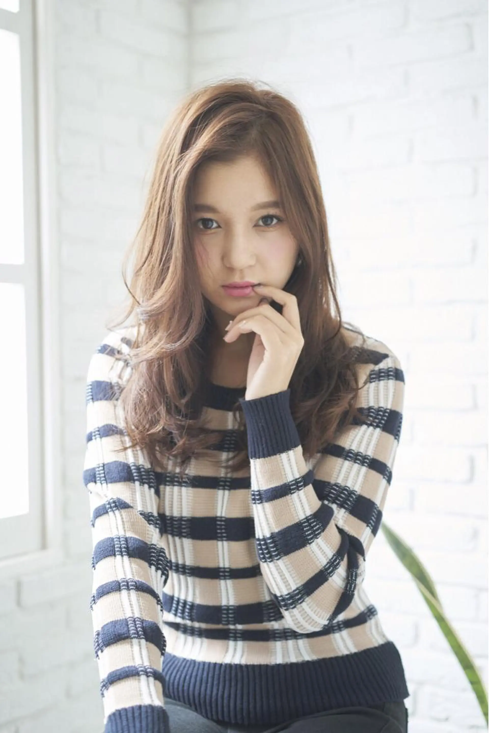 ロング THE DAY所属・AKI HASHIMOTOのヘアスタイル