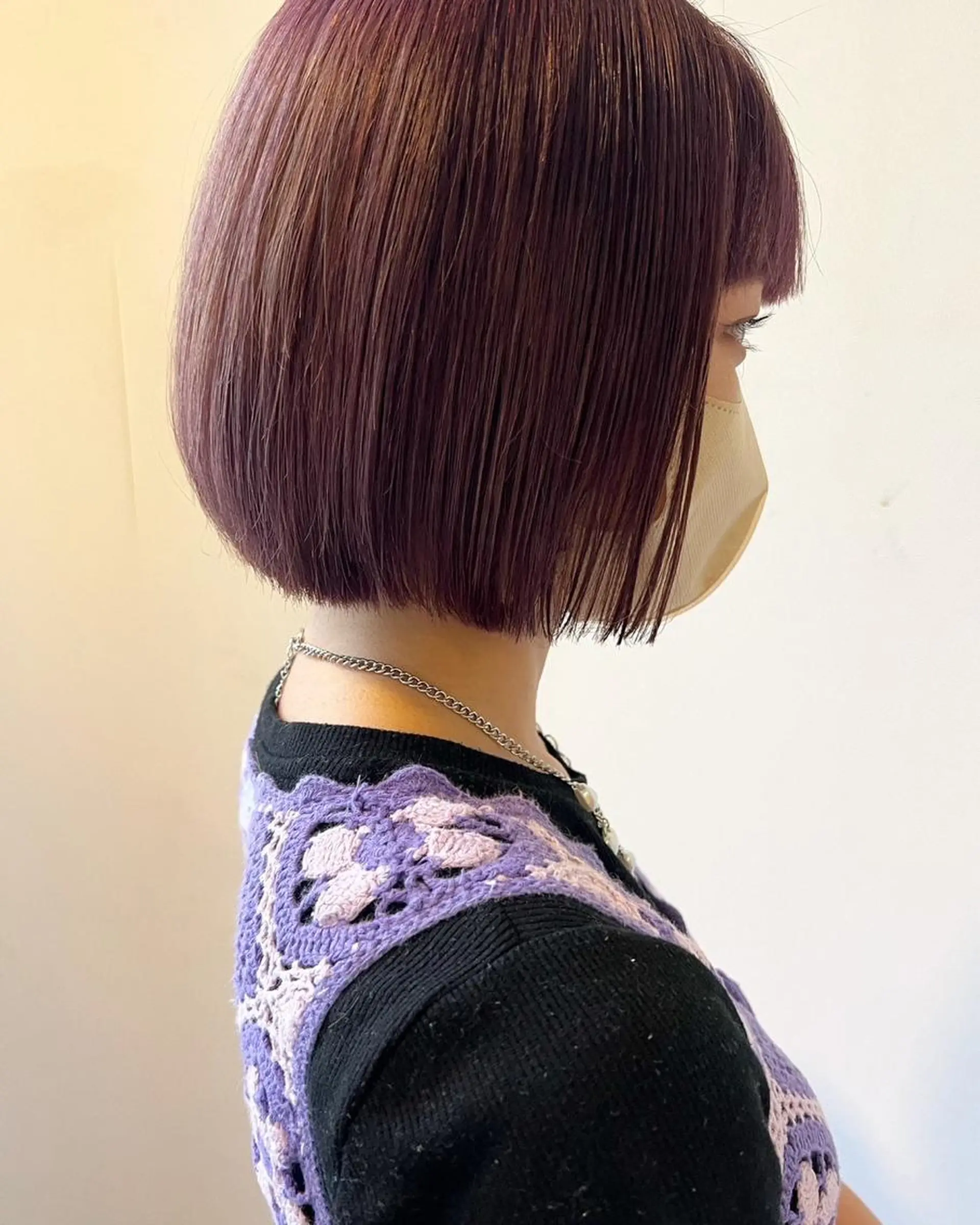 ショート カラー 羽エクステ/シール エクステ/横浜駅5分のヘアスタイル