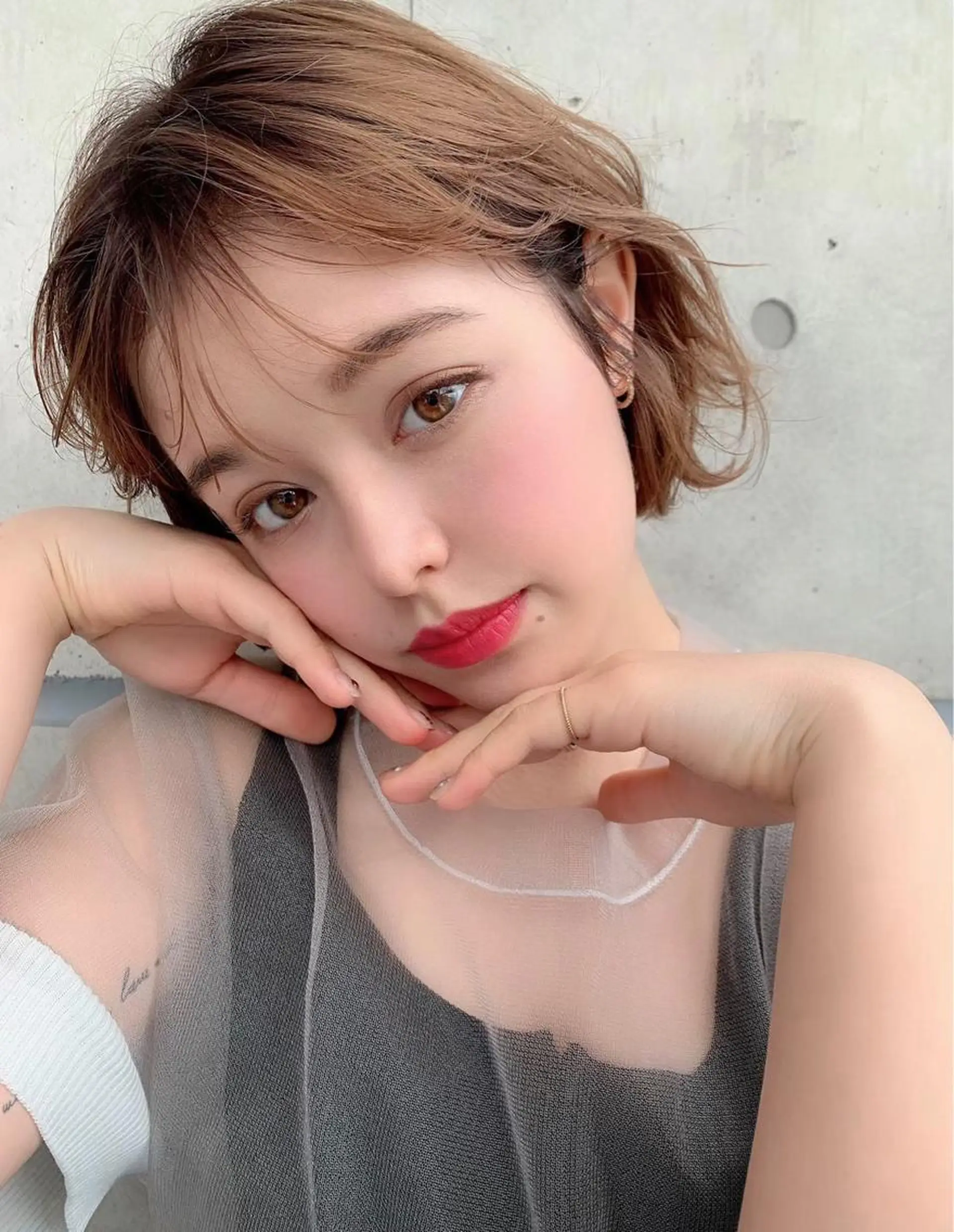 ショート カラー パーマ ヘアアレンジ メンズ キッズ ネイル マツエク・マツパ ヘアカラー トリートメント ヘアセット 🎀愛されモテヘア♡ 梅澤夏基🎀のヘアスタイル