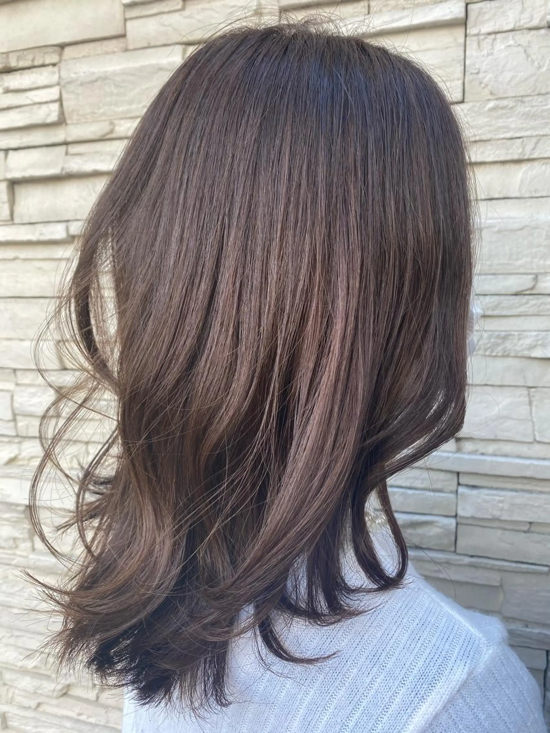 ミディアム レイヤーカット カット ヘアカラー トリートメント 😺ヒアリング 重視😺小川のヘアスタイル