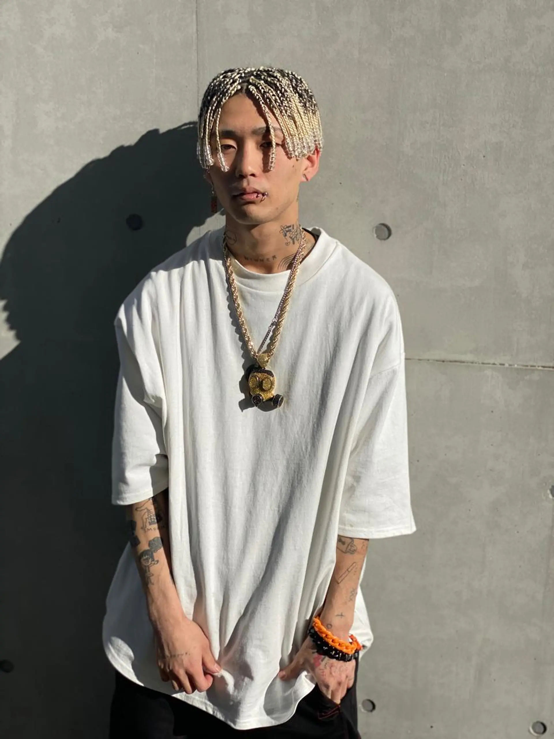 ショート カラー パーマ ヘアアレンジ メンズ ネイル マツエク・マツパ 中元 淳のヘアスタイル