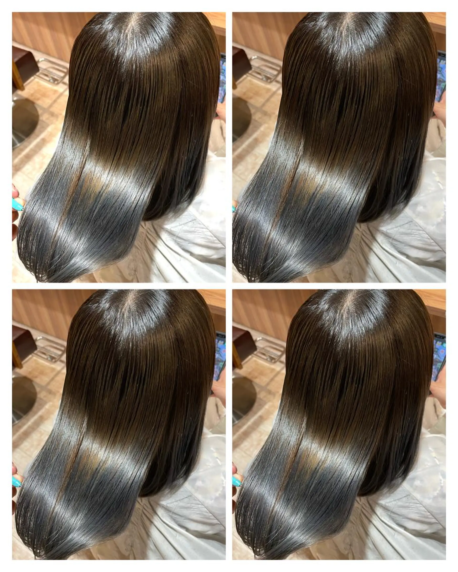 セミロング カラー 切りっぱなしボブ アディクシーカラー アッシュ アッシュブラック ベージュカラー xepu【エクシープ】所属・💎縮毛矯正・ 美髪💎DAICHIのヘアスタイル