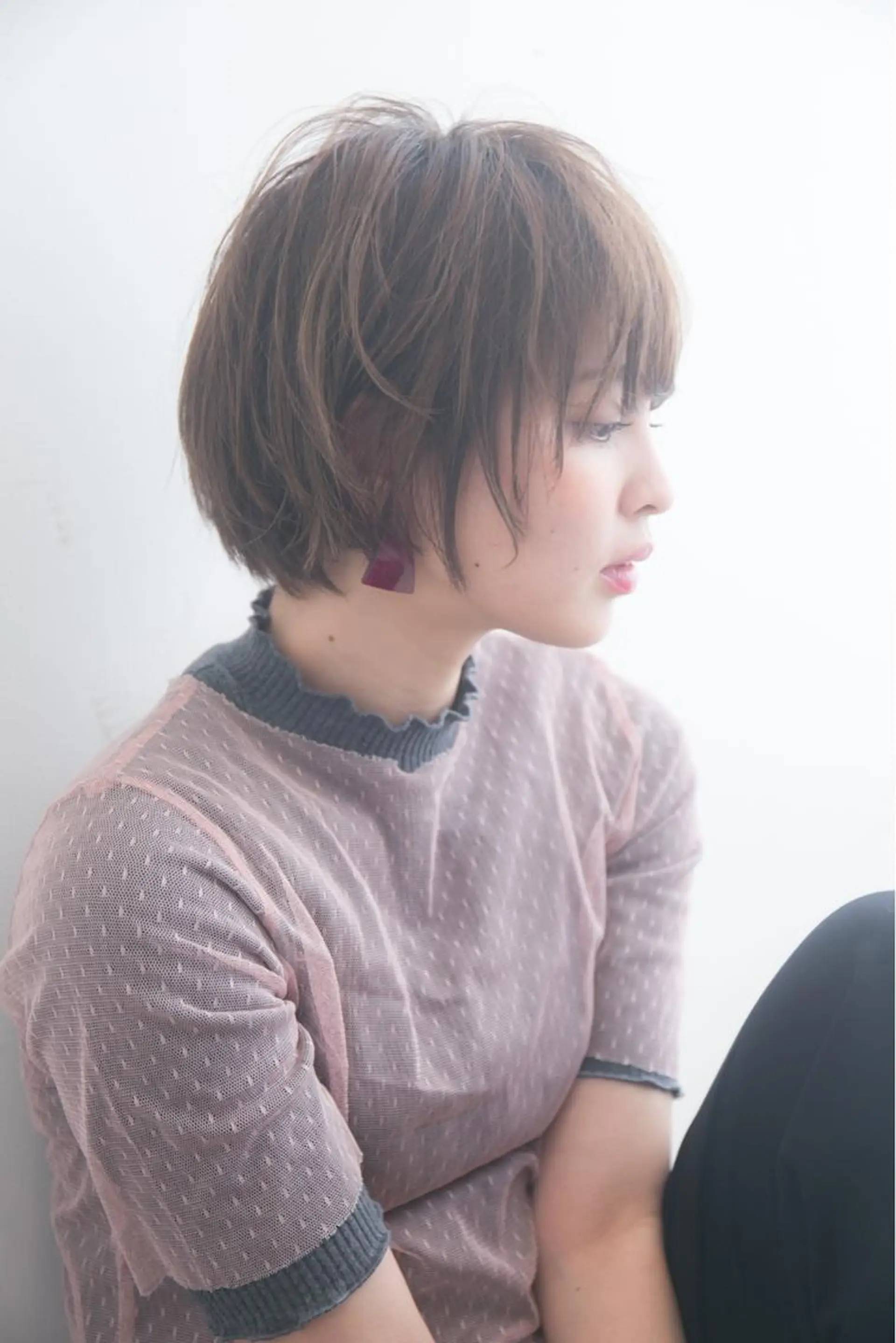 ショート カラー パーマ 羽田 ひろむのヘアスタイル