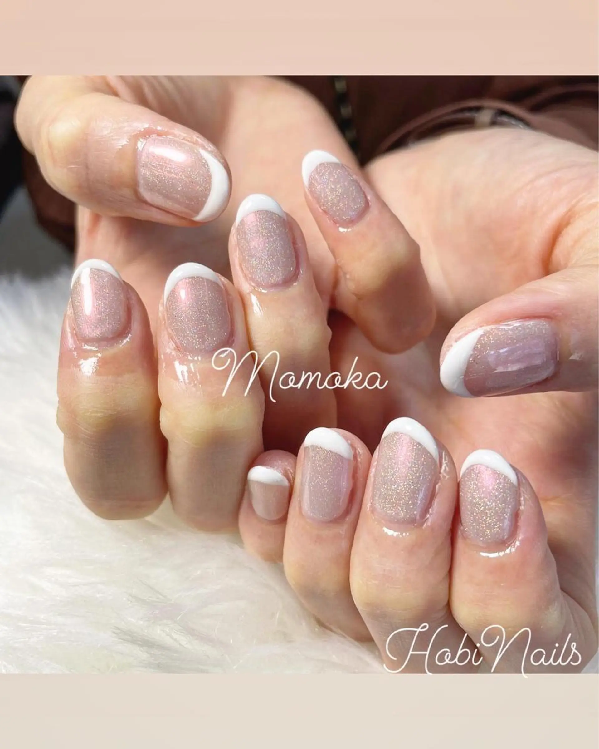 ネイル オーロラネイル フレンチネイル momoka_nails所属・Momo Nailsのネイルデザイン