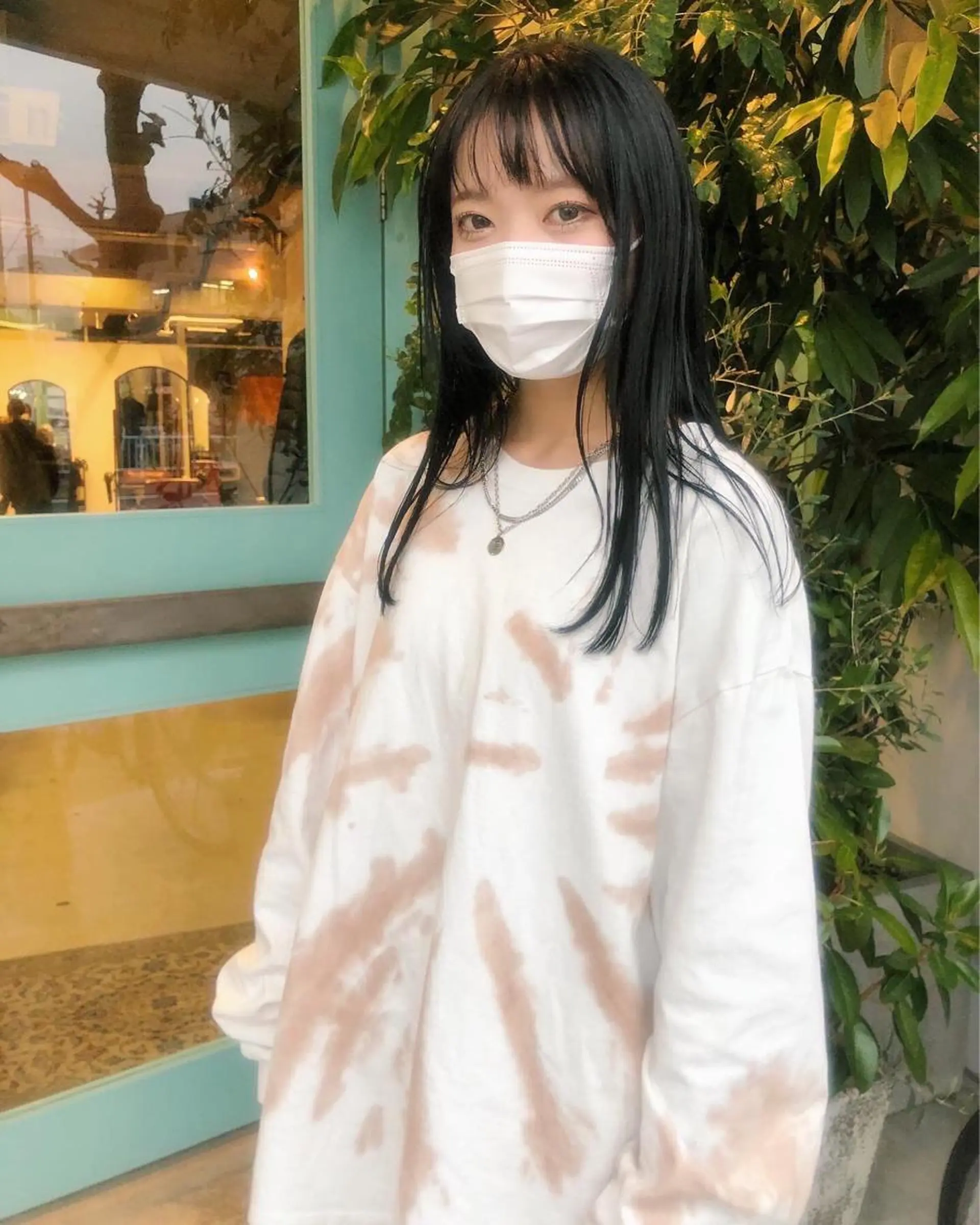 ロング カラー パーマ/レイヤー 岩山丈一郎のヘアスタイル