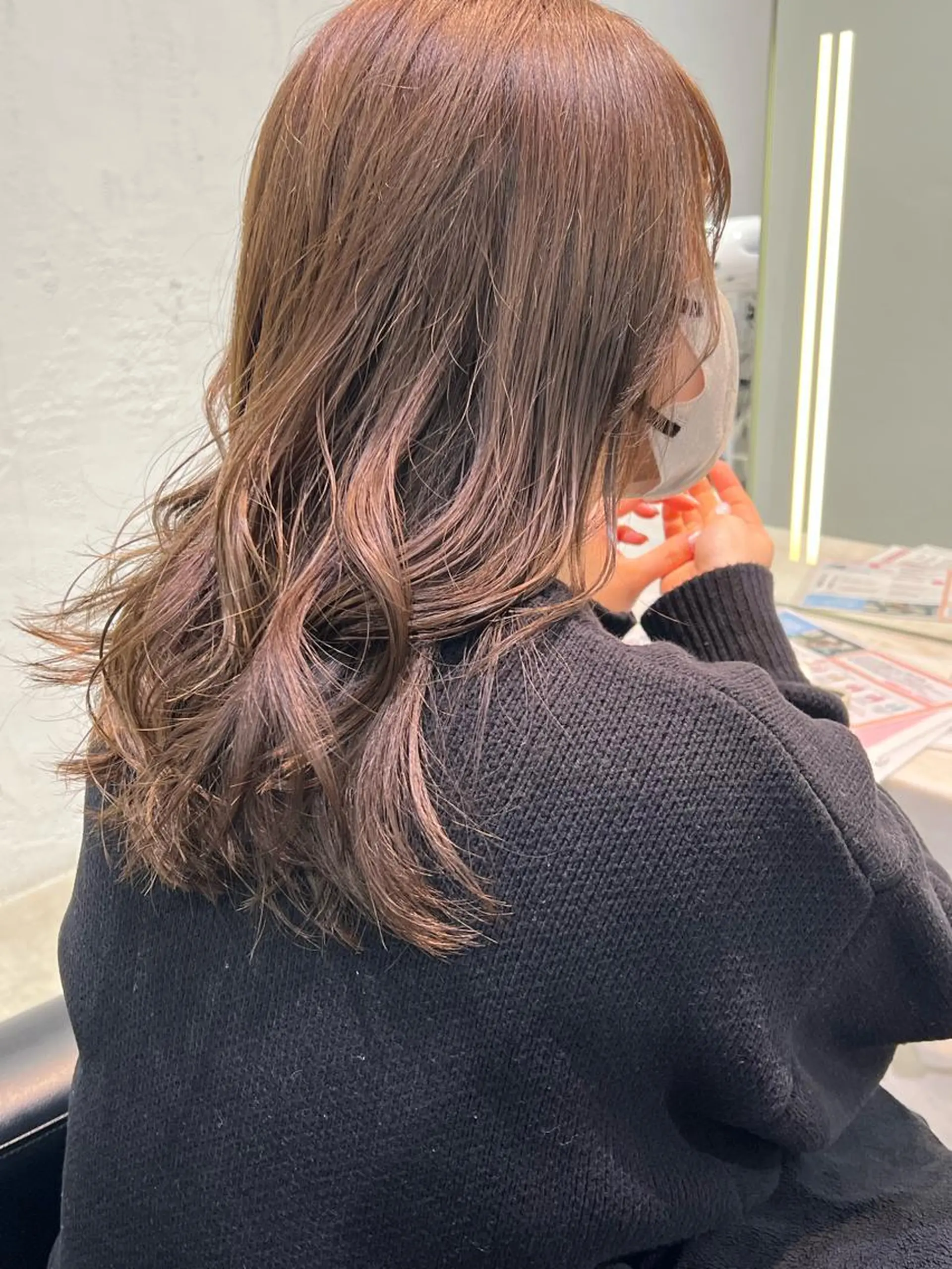 セミロング カラー ヘアカラー トリートメント ヘアセット ヘアアレンジ支持率 No.1🥇RIKOのヘアスタイル