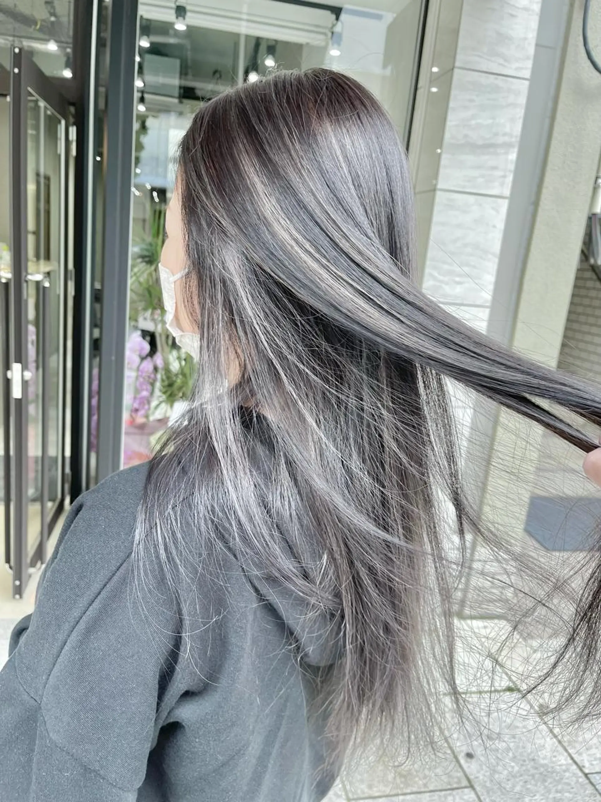 ロング カラー パーマ ヘアアレンジ アディクシーカラー ハイライトカラー ハイライト ヘアカラー ヘアセット filo byFeria渋谷所属・縮毛矯正/美髪 髪質改善/石田幸輔のヘアスタイル