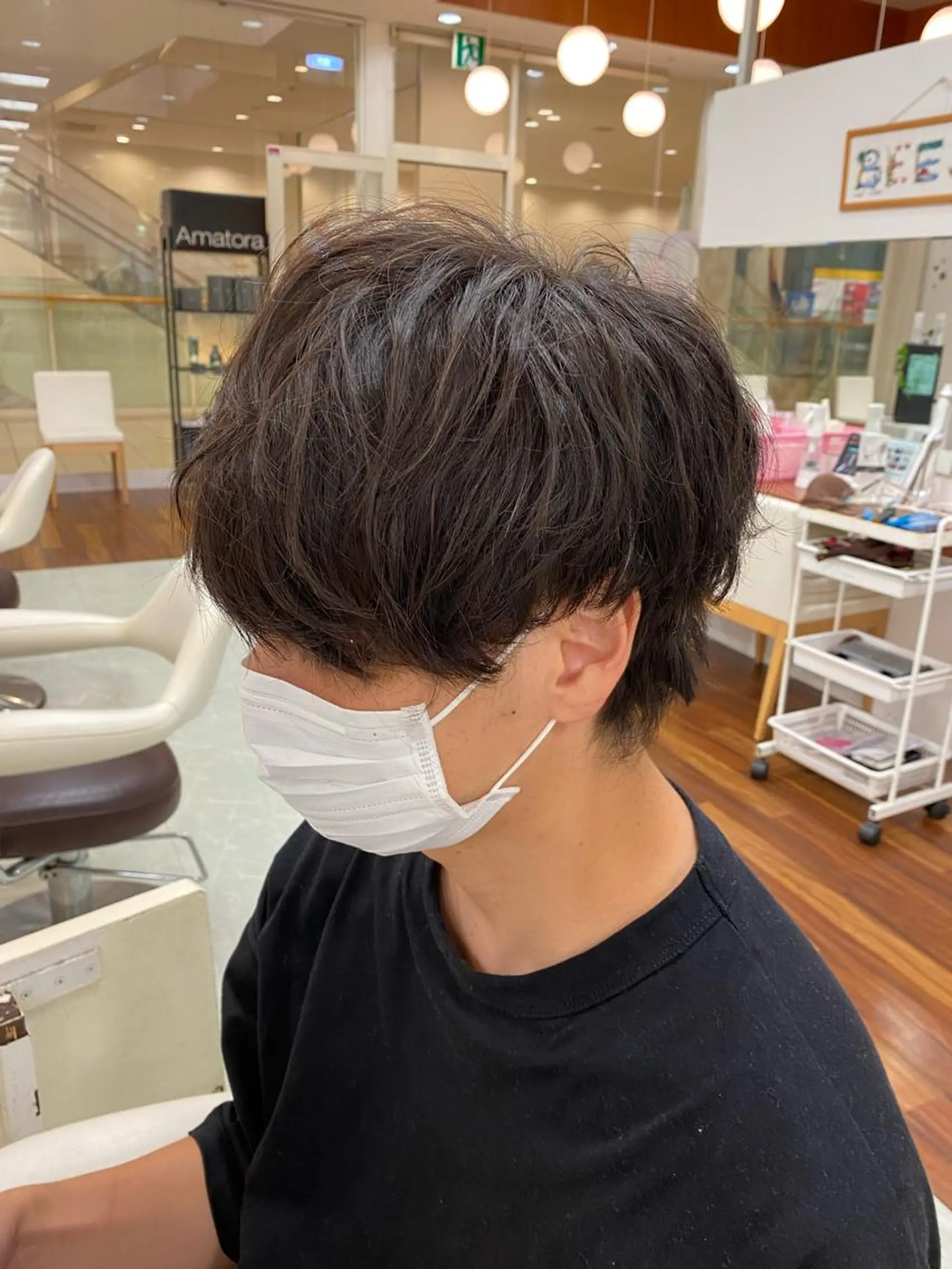 メンズ マッシュウルフ マッシュ メンズパーマ メンズウルフカット ウルフカット カット パーマ 佐々木 拓海のヘアスタイル