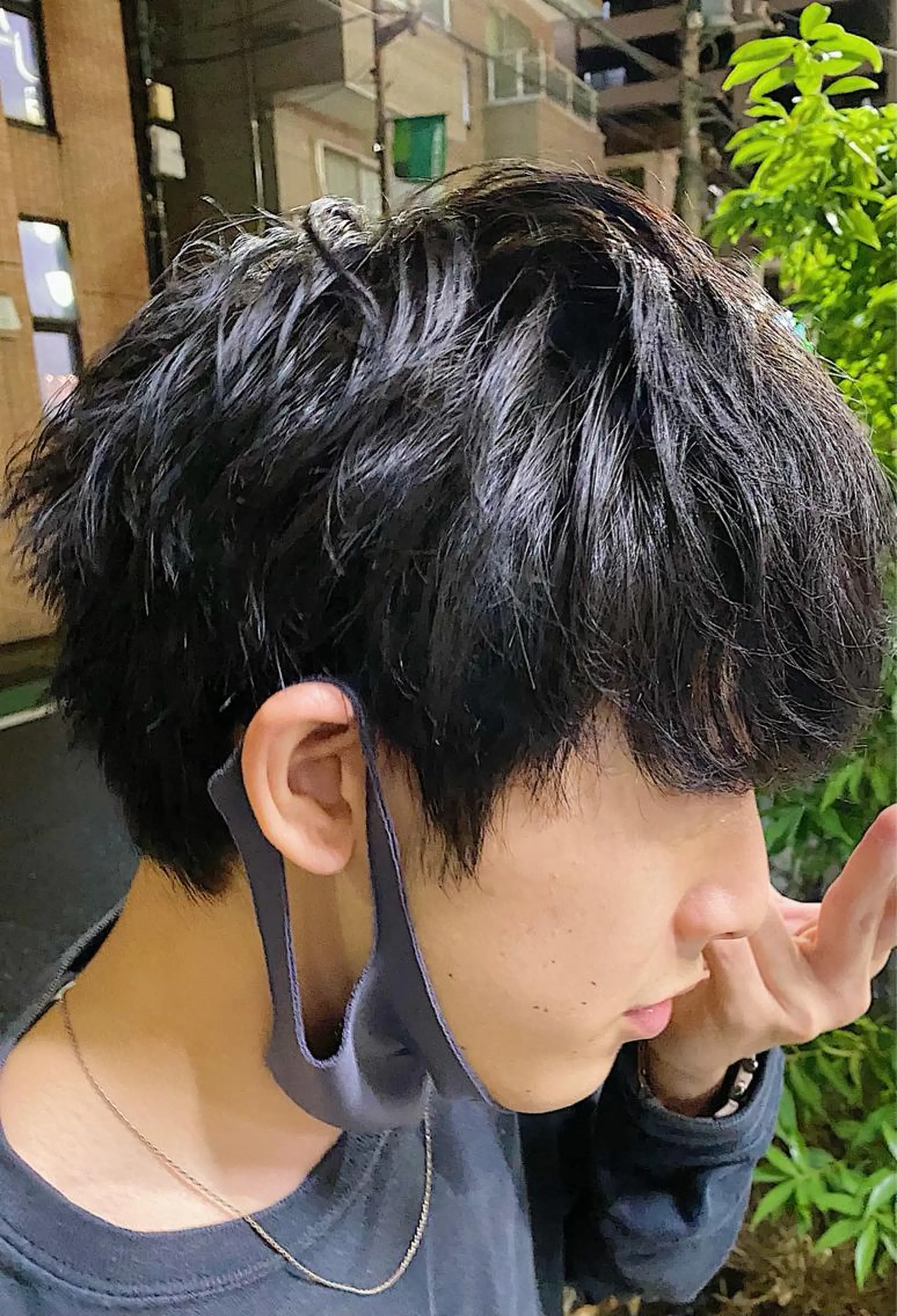 ショート カラー パーマ ヘアアレンジ メンズ 🍀髪質改善 ケアカラーrootsのヘアスタイル