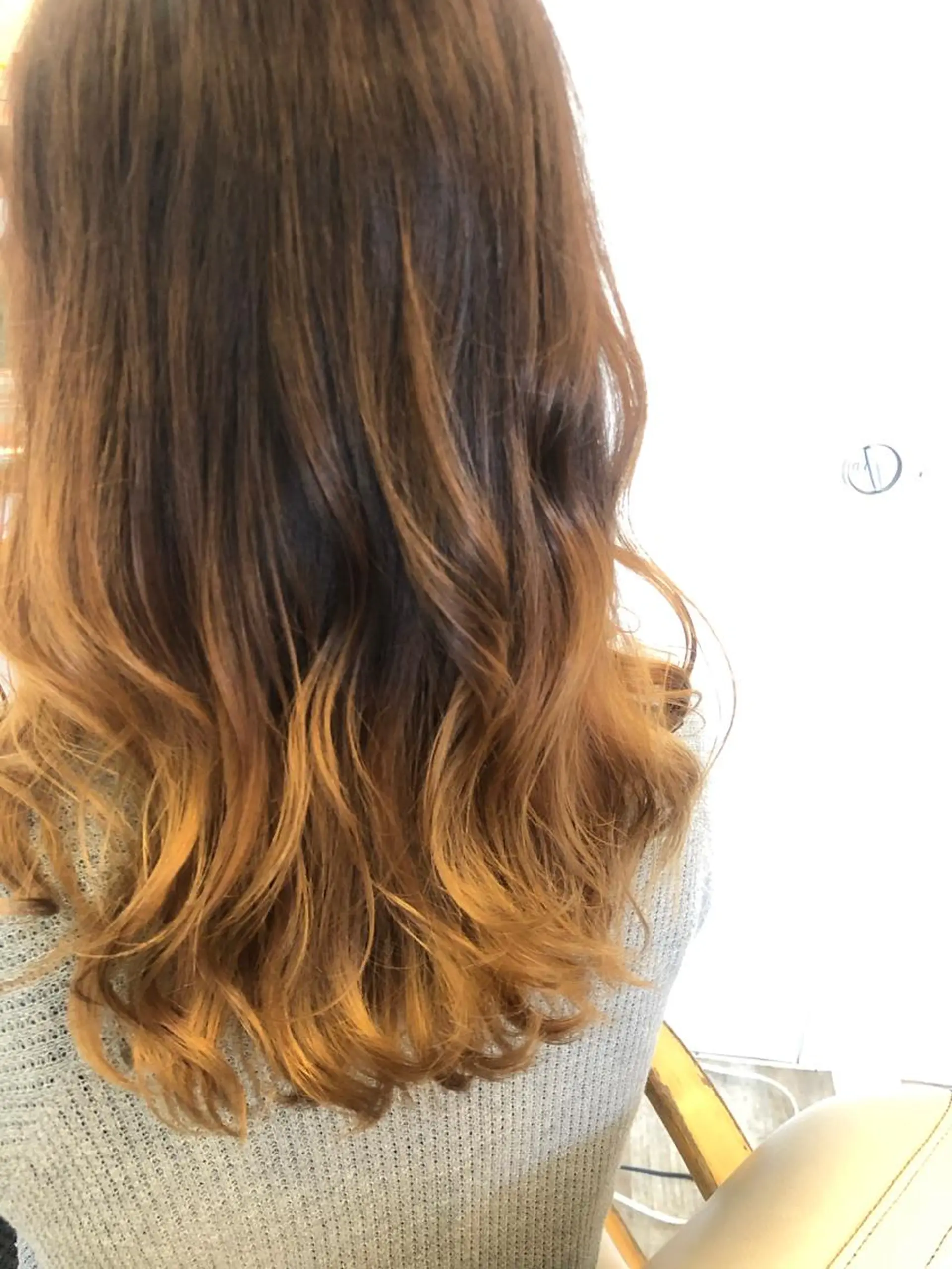 セミロング カラー 髪質改善✨️透明感カ ラー✧*。山下さいみのヘアスタイル