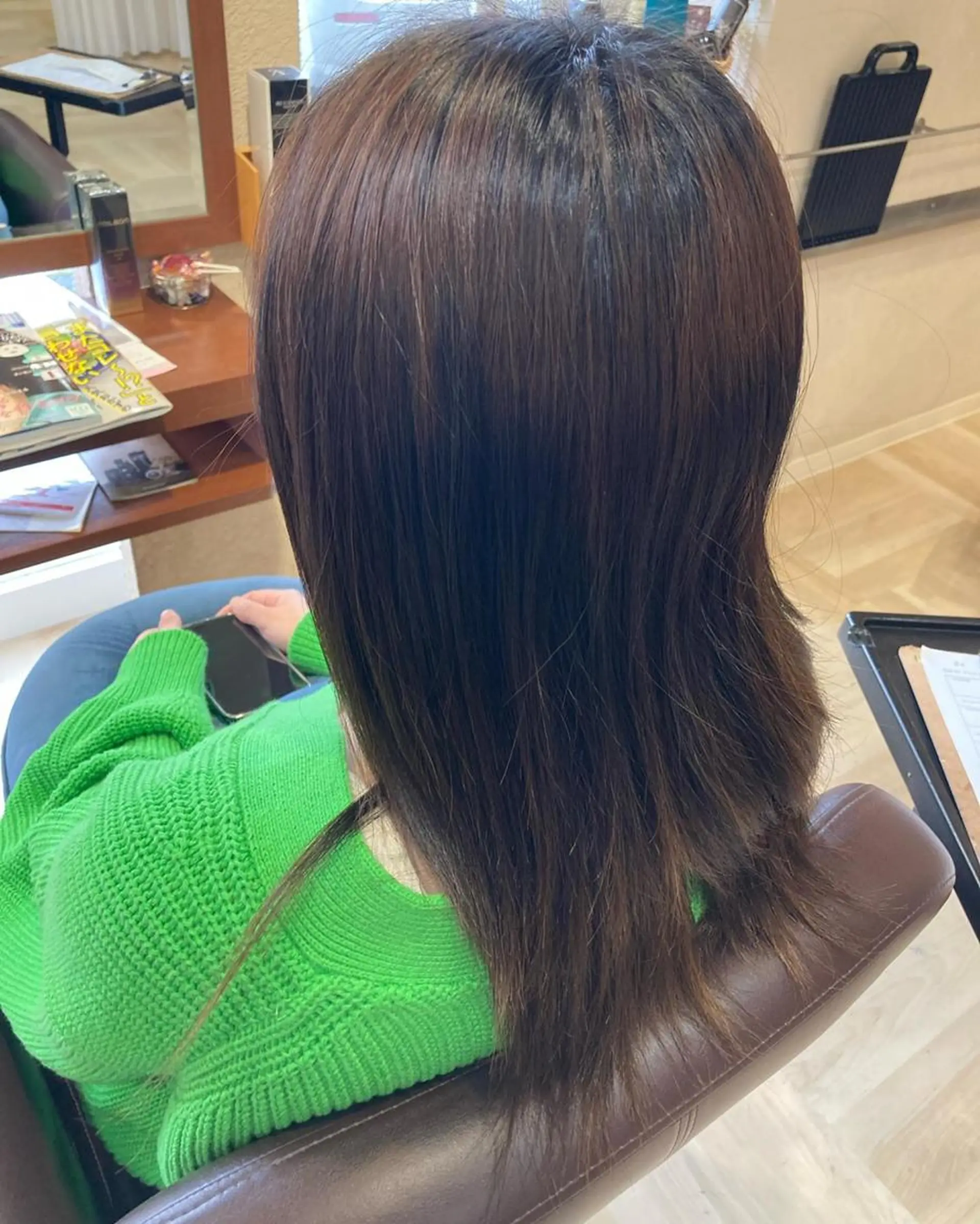 カラー デザインカラー グレージュ ハイライトカラー 髪質改善/透明感 カラー/内藤有須加のヘアスタイル