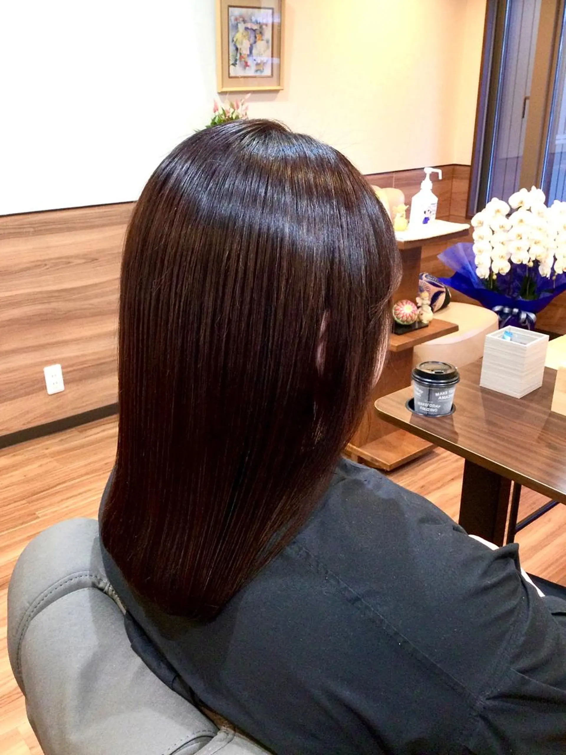 ミディアム カラー イルミナカラー Annon プライベートサロンのヘアスタイル